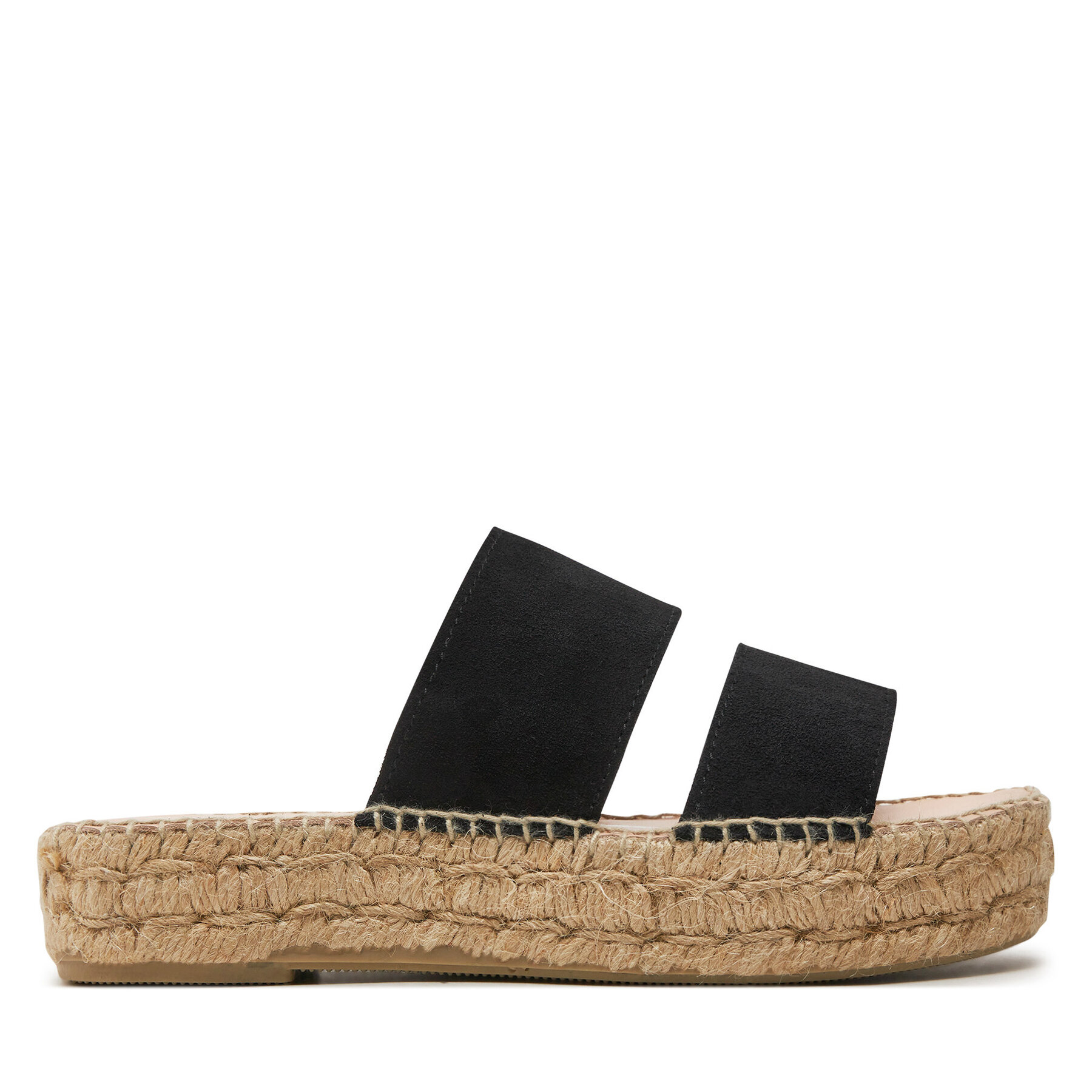 Espadrilky Manebi Hamptons Double Sole 2 Bands Sandals K 1.0 JB Černá