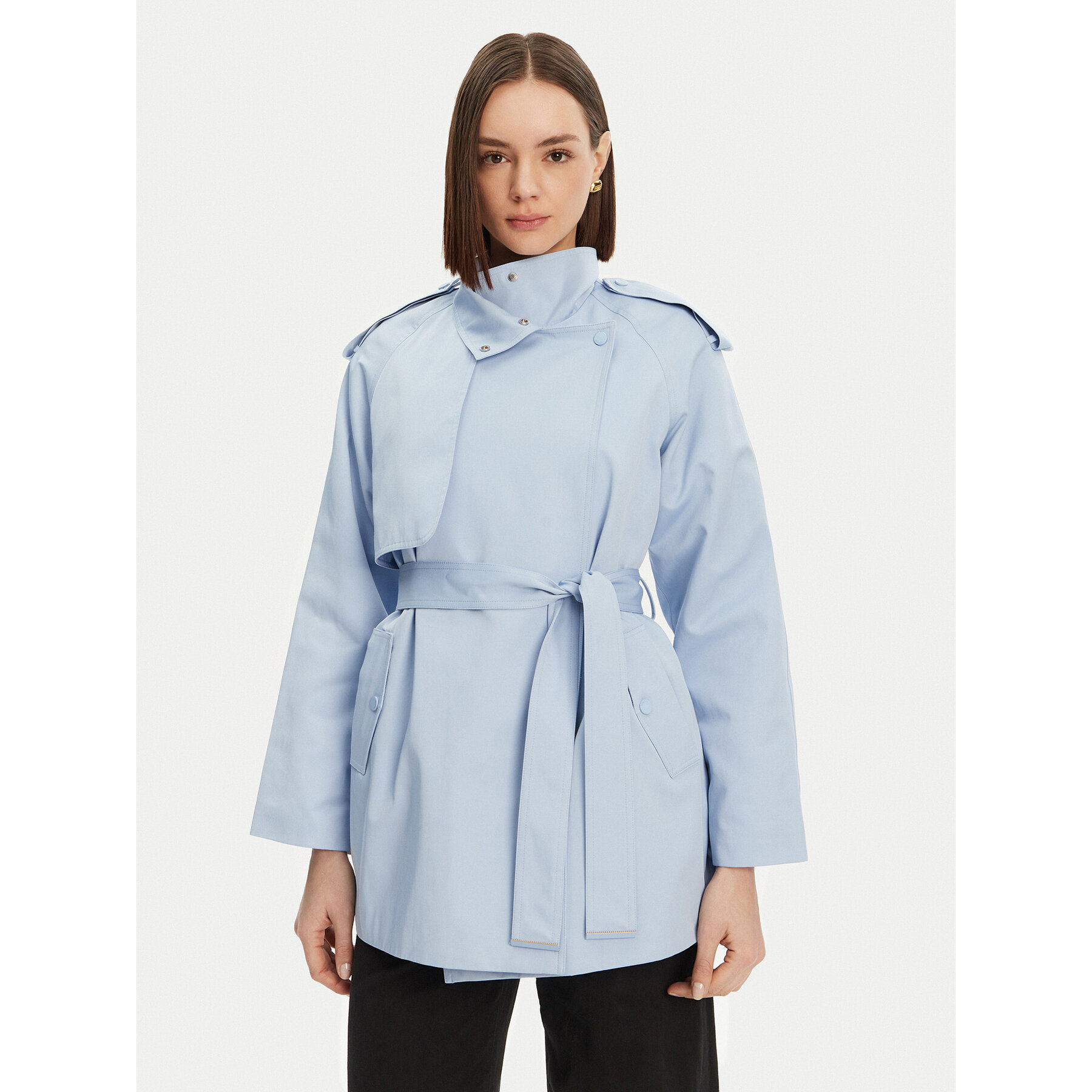 Morgan Tenchcoat 251-GLINE Himmelblau Relaxed Fit