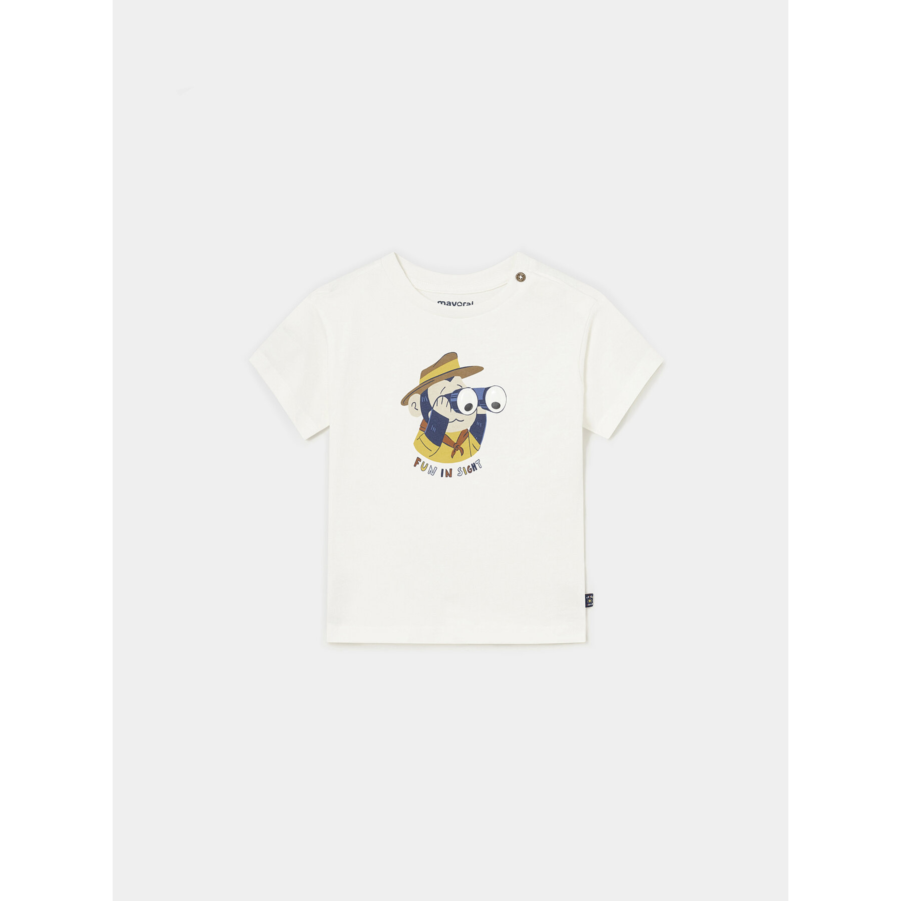 Mayoral Mayoral T-Shirt 1018 Εκρού Regular Fit