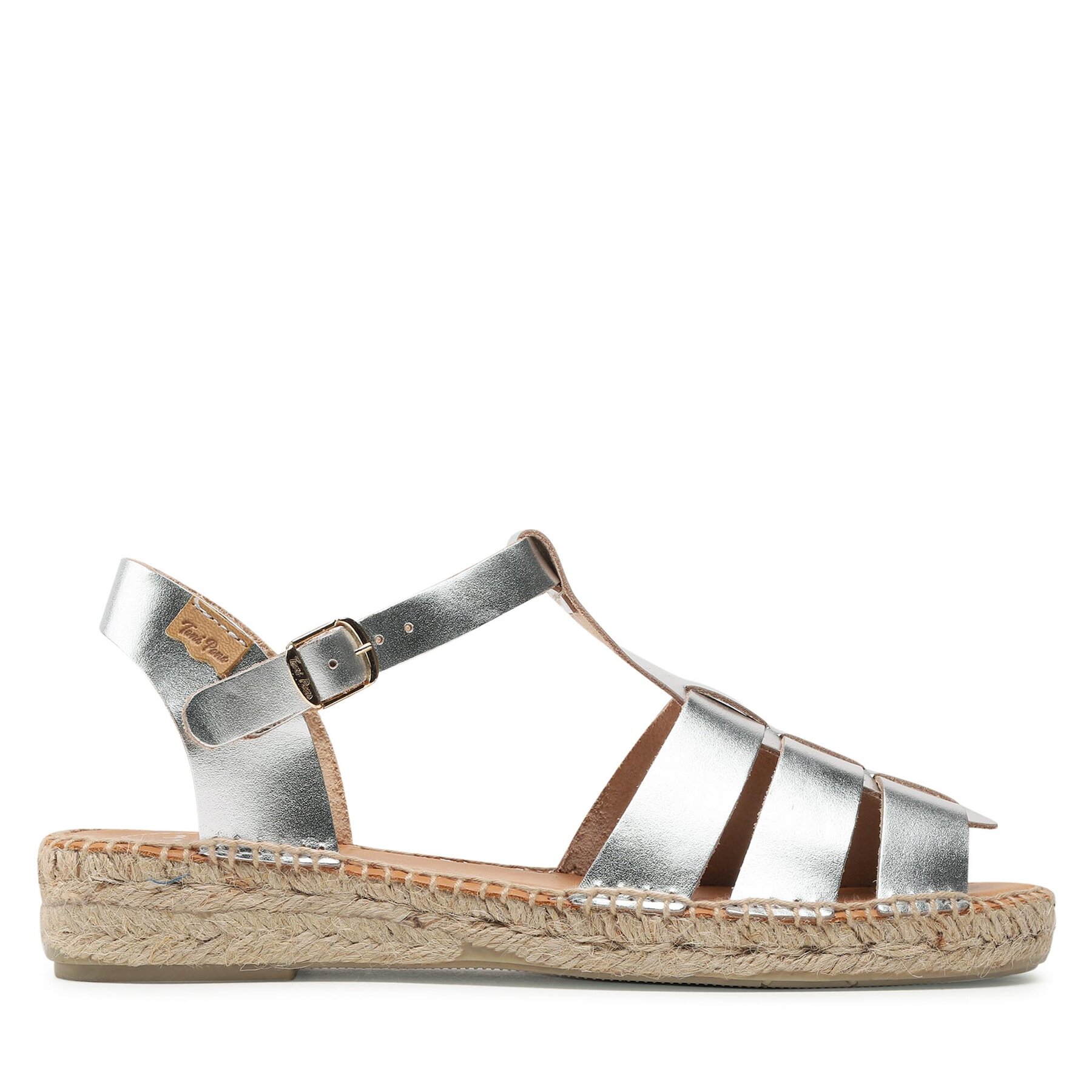 Kinder Espadrilles Toni Pons, Schuhgröße 35, Silberfarben, Emma