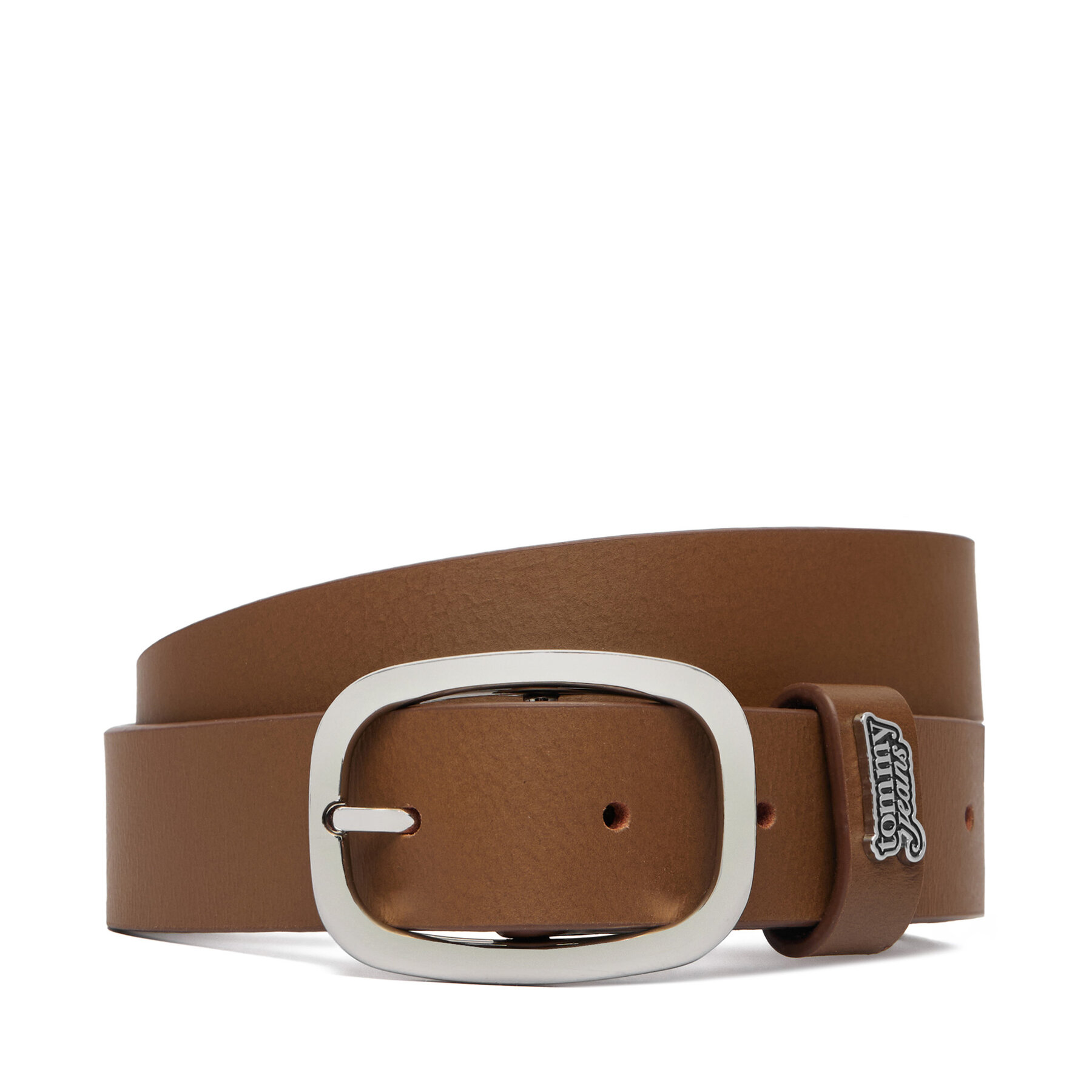 Колан Tommy Jeans Tjw Oval 3.0 Buckle AW0AW18812 Кафяв