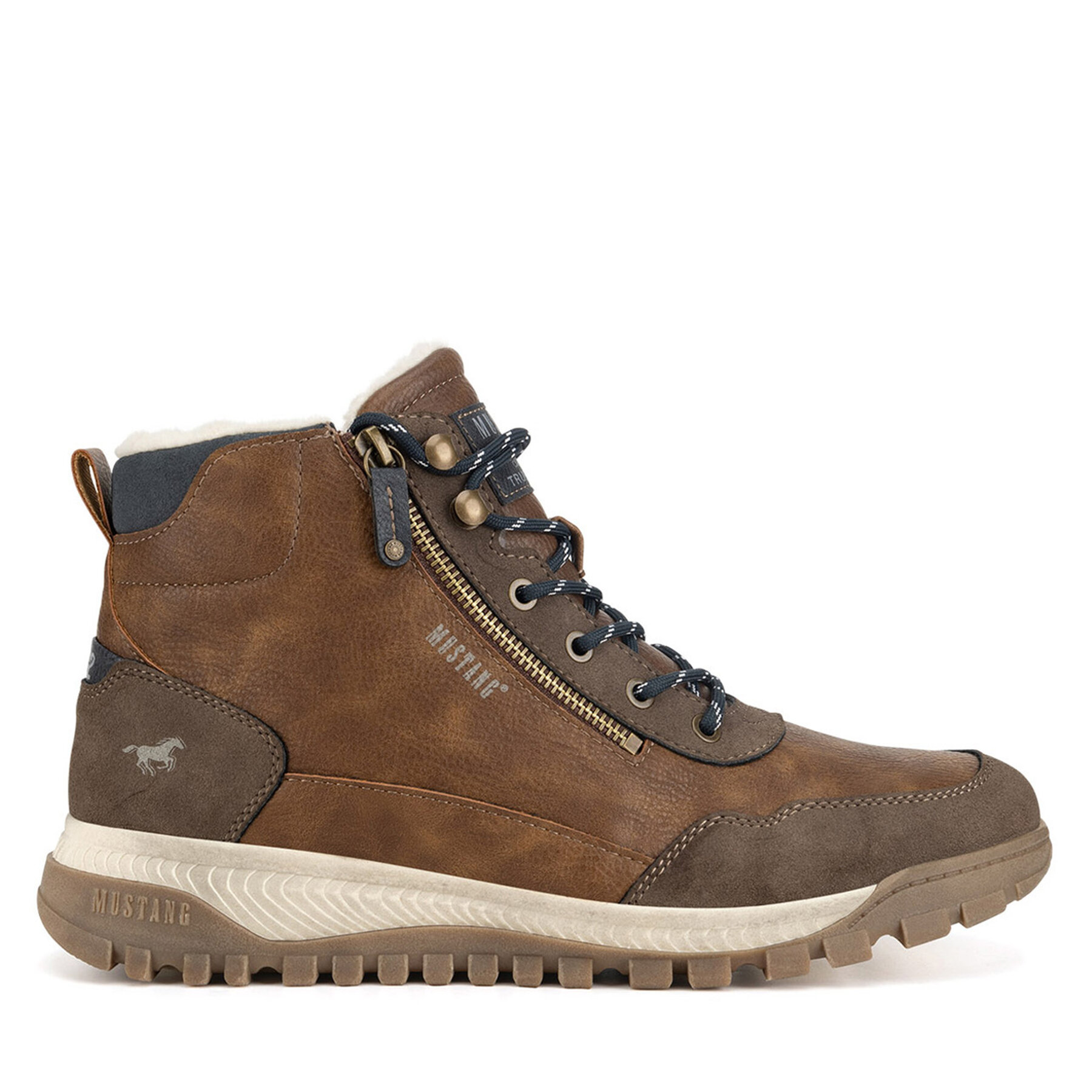 Botines planos Mustang 4202-601 Marrón