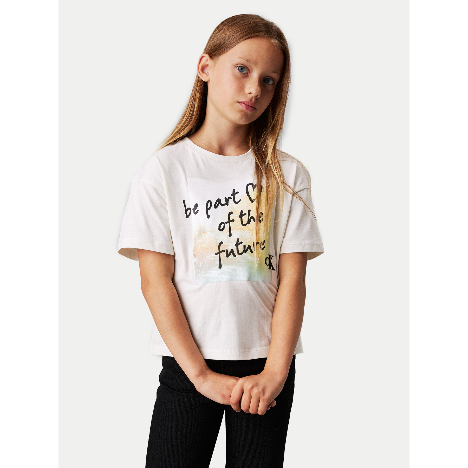 Calvin Klein Jeans T-Shirt City Graphic IG0IG02812 Εκρού Regular Fit