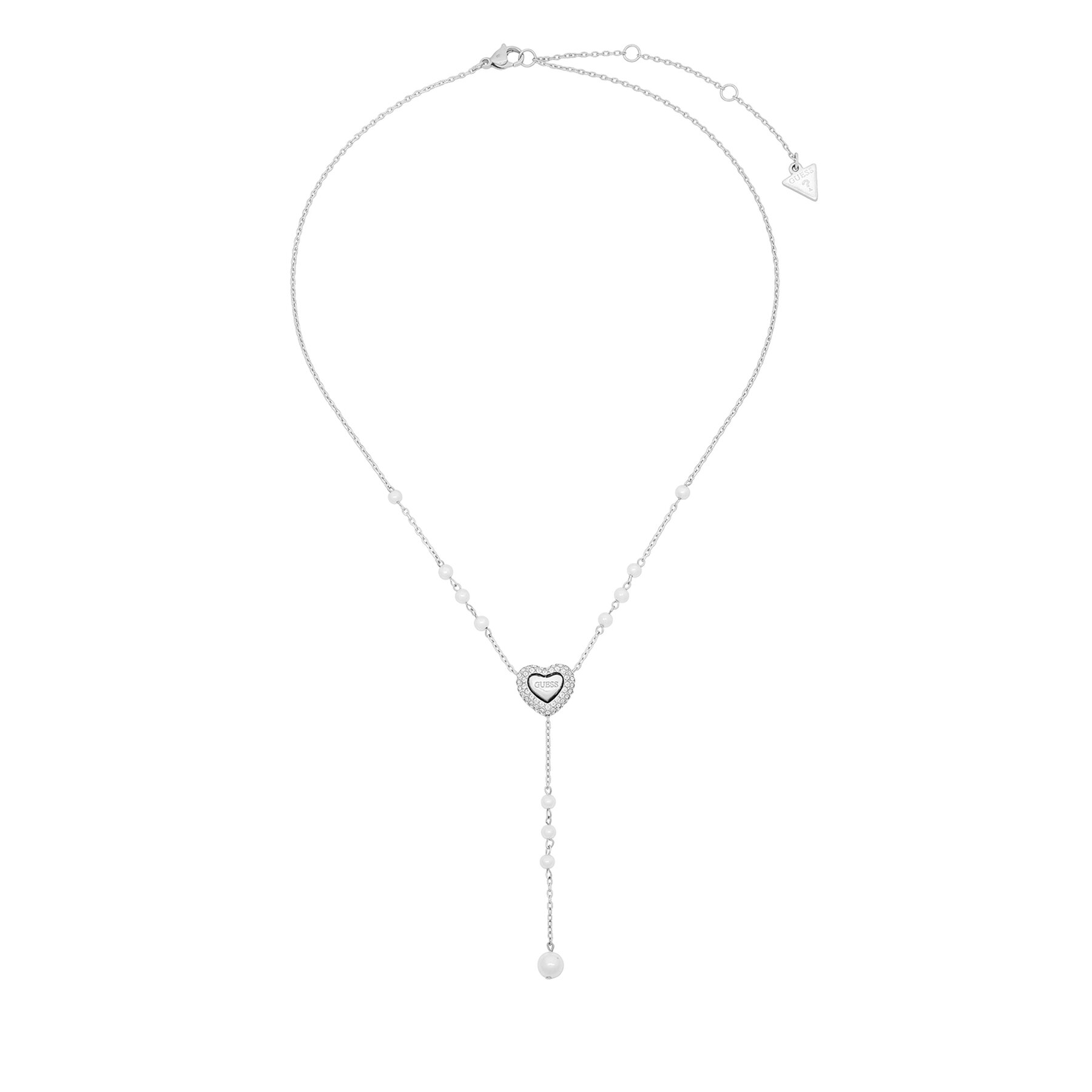 Ogrlica Guess JUBN06 007JW Srebrna