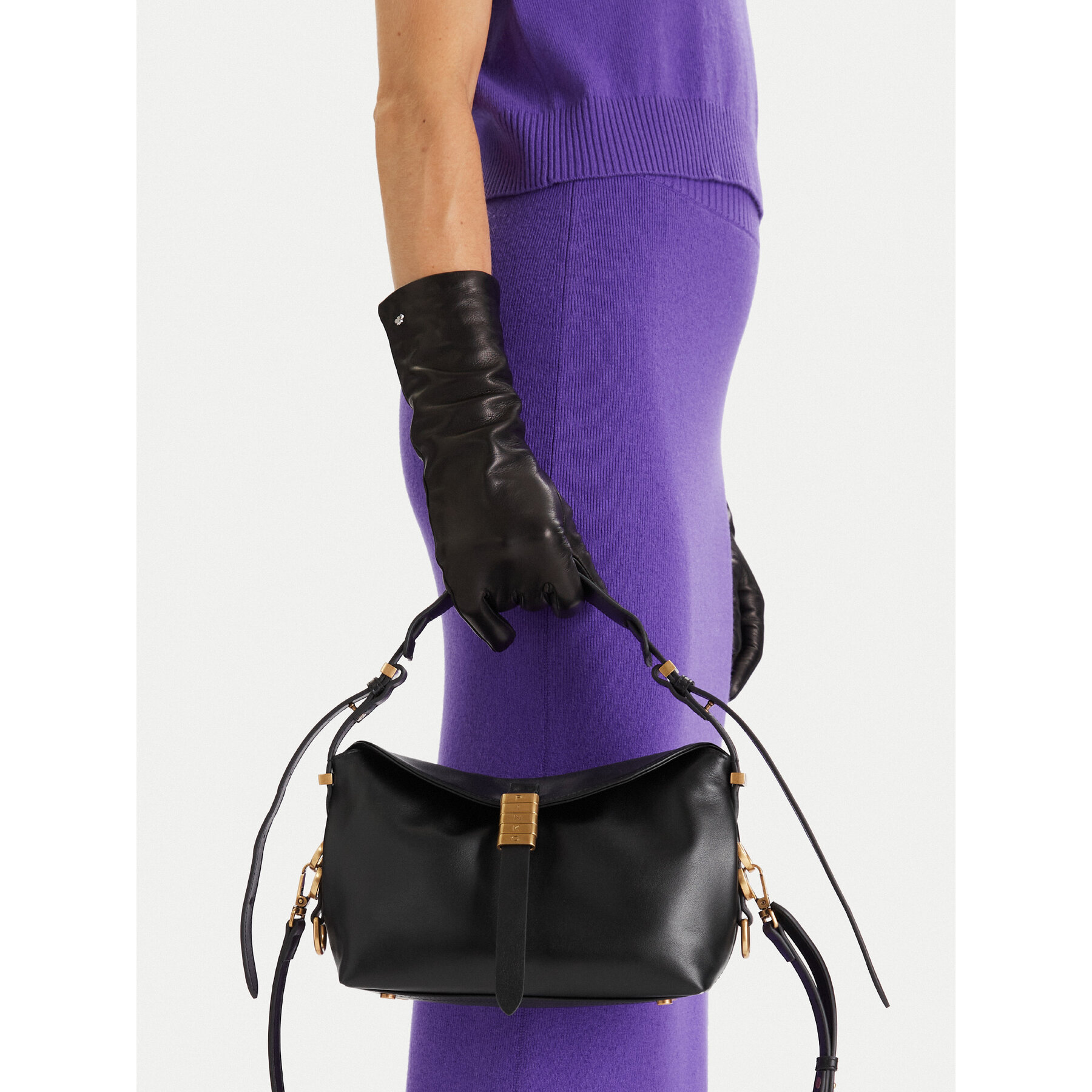 Borsetta PINKO Saddle Baguette Mini AI 25-26 PLTT 105895 A1ZX Nero