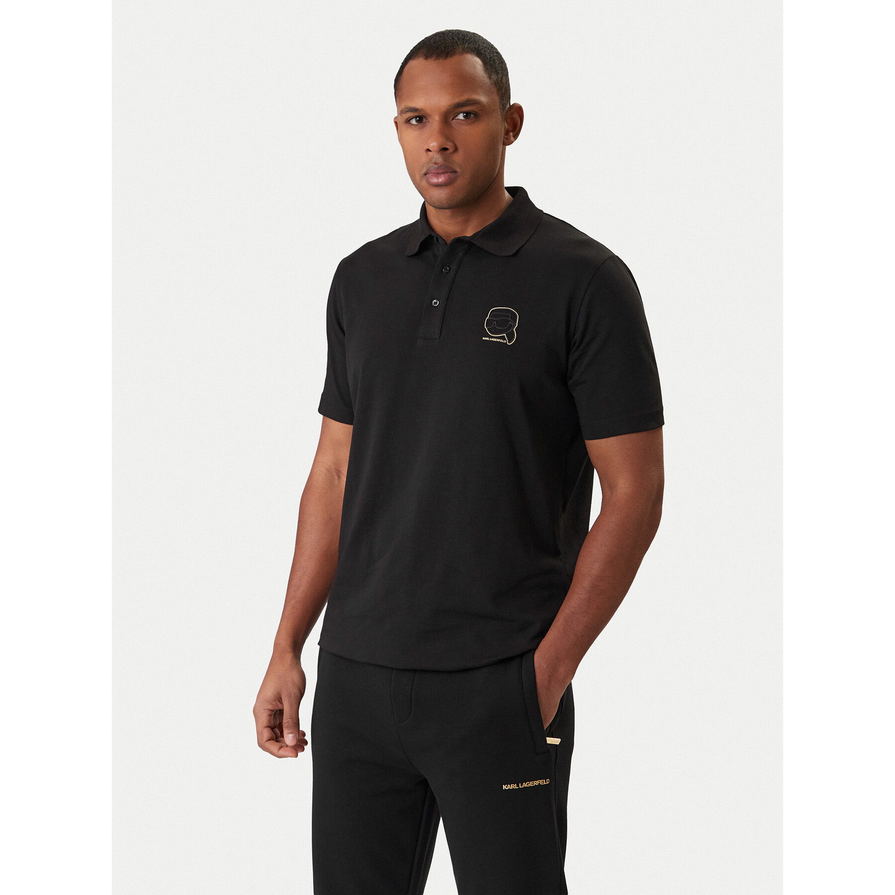 KARL LAGERFELD Poloshirt 745025 561235 Schwarz Regular Fit