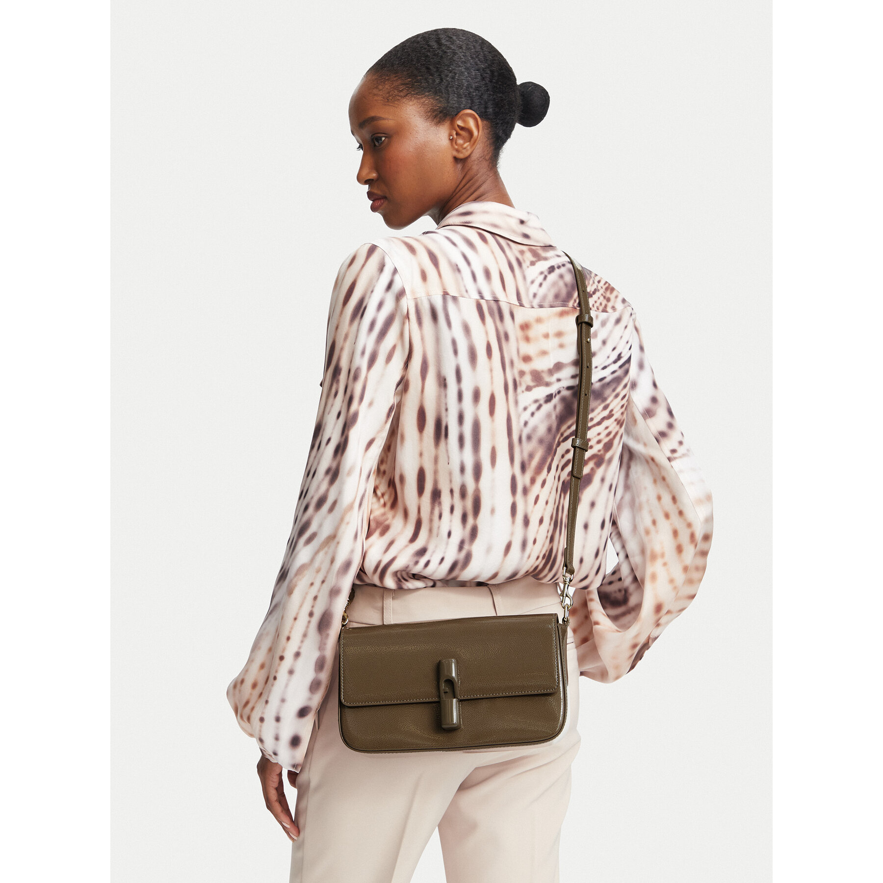 Дамска чанта Furla Iride S WB02206 BX4758 4903S Светлокафяв