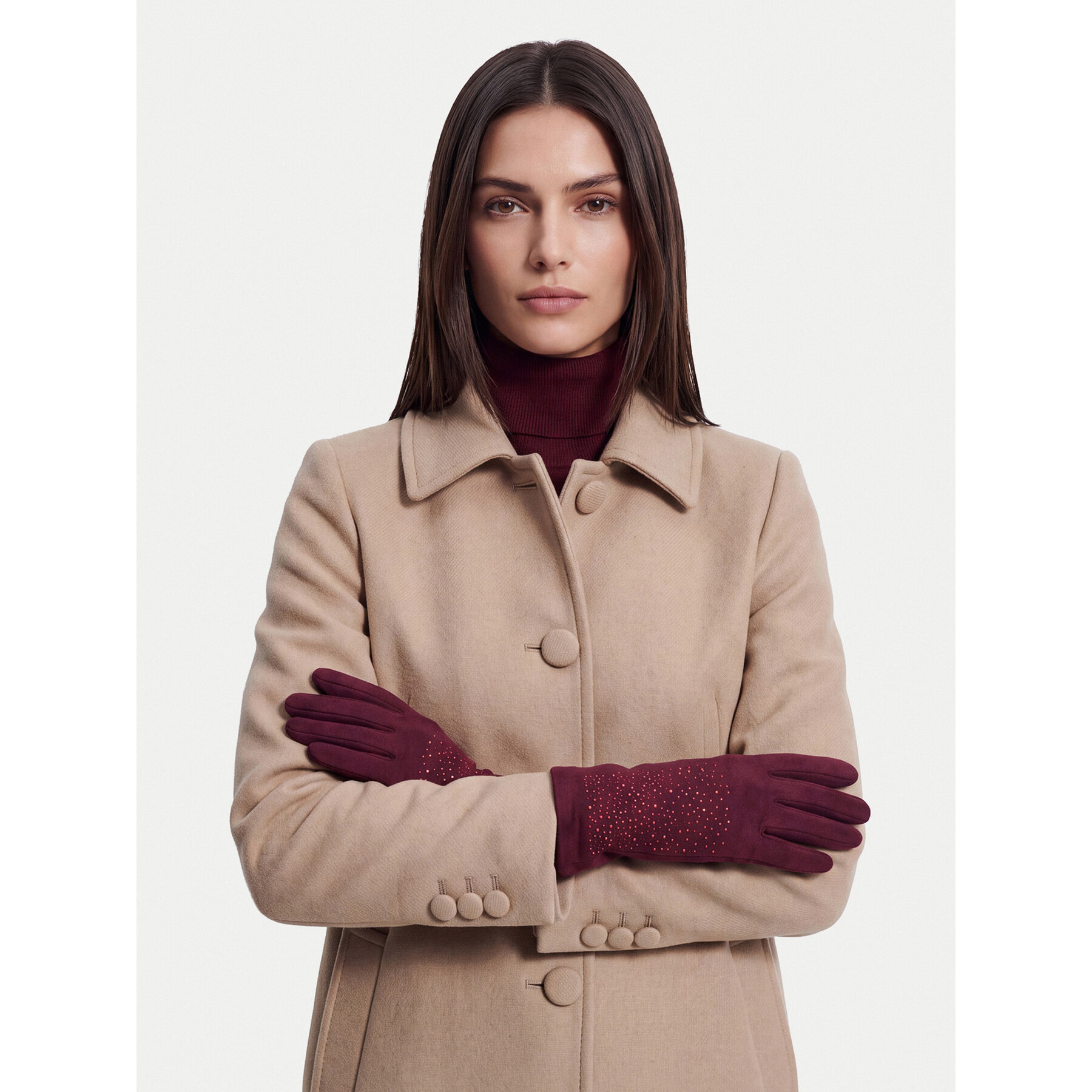 Ръкавици Nine West CEO-NW-W6-001-AW26K Бордо