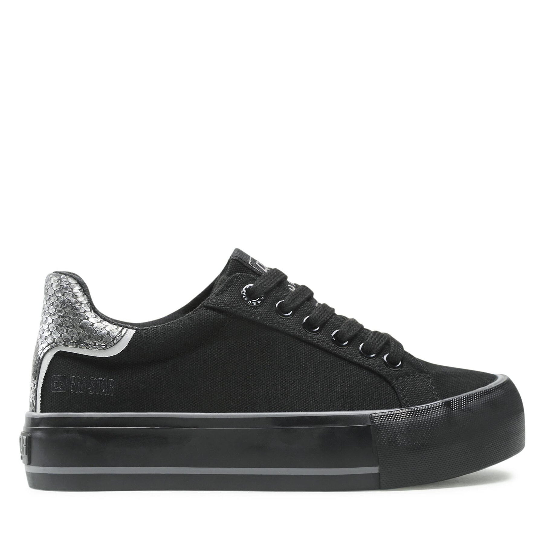 Dámske Plátenky Big Star Shoes, Rozmer: 39, Čierna, KK274036
