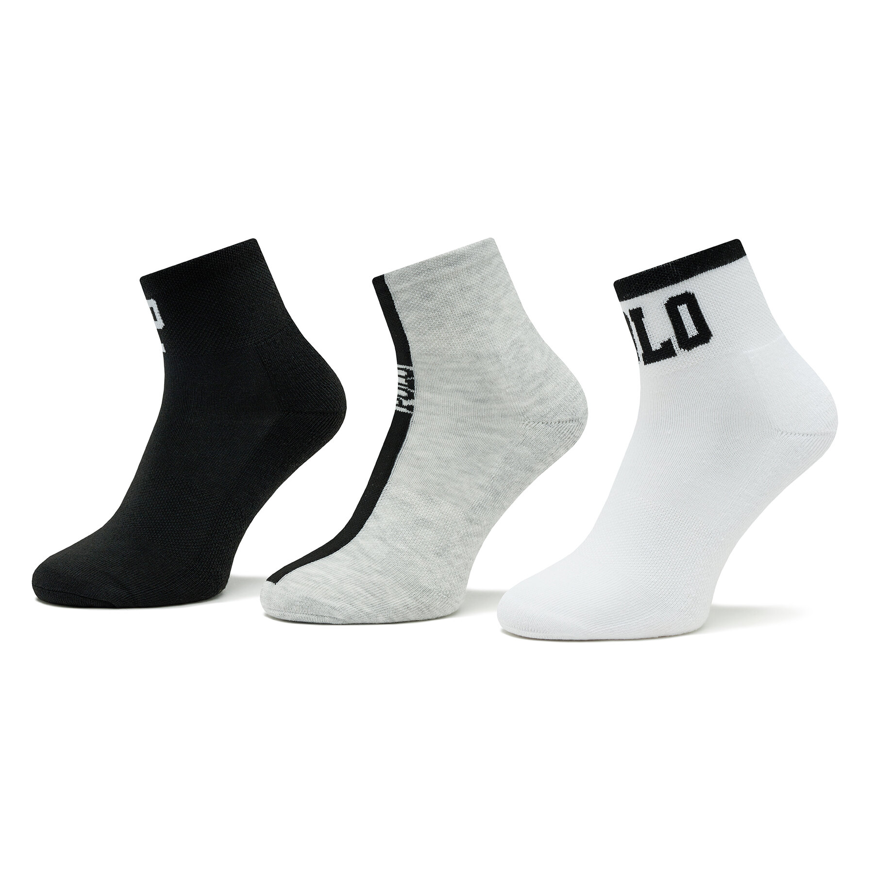 3 pares de calcetines altos para mujer Polo Ralph Lauren 455908159002 Blanco
