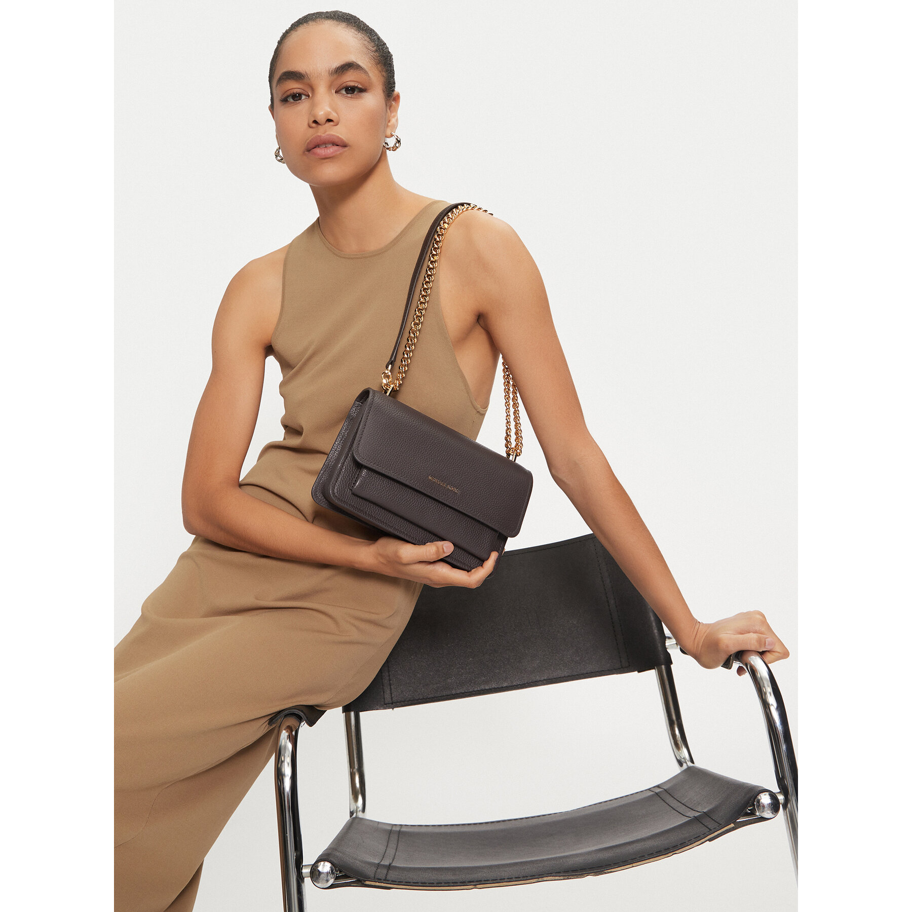 Дамска чанта MICHAEL Michael Kors 30T4GC7L3T Кафяв