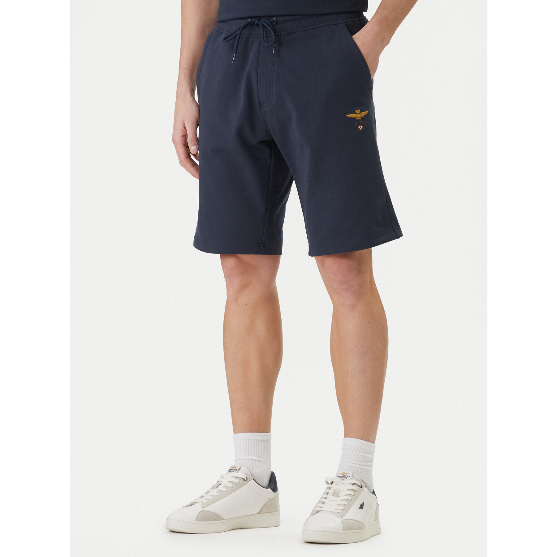 Aeronautica Militare Sportshorts 261BF0032UF00674 Dunkelblau Regular Fit