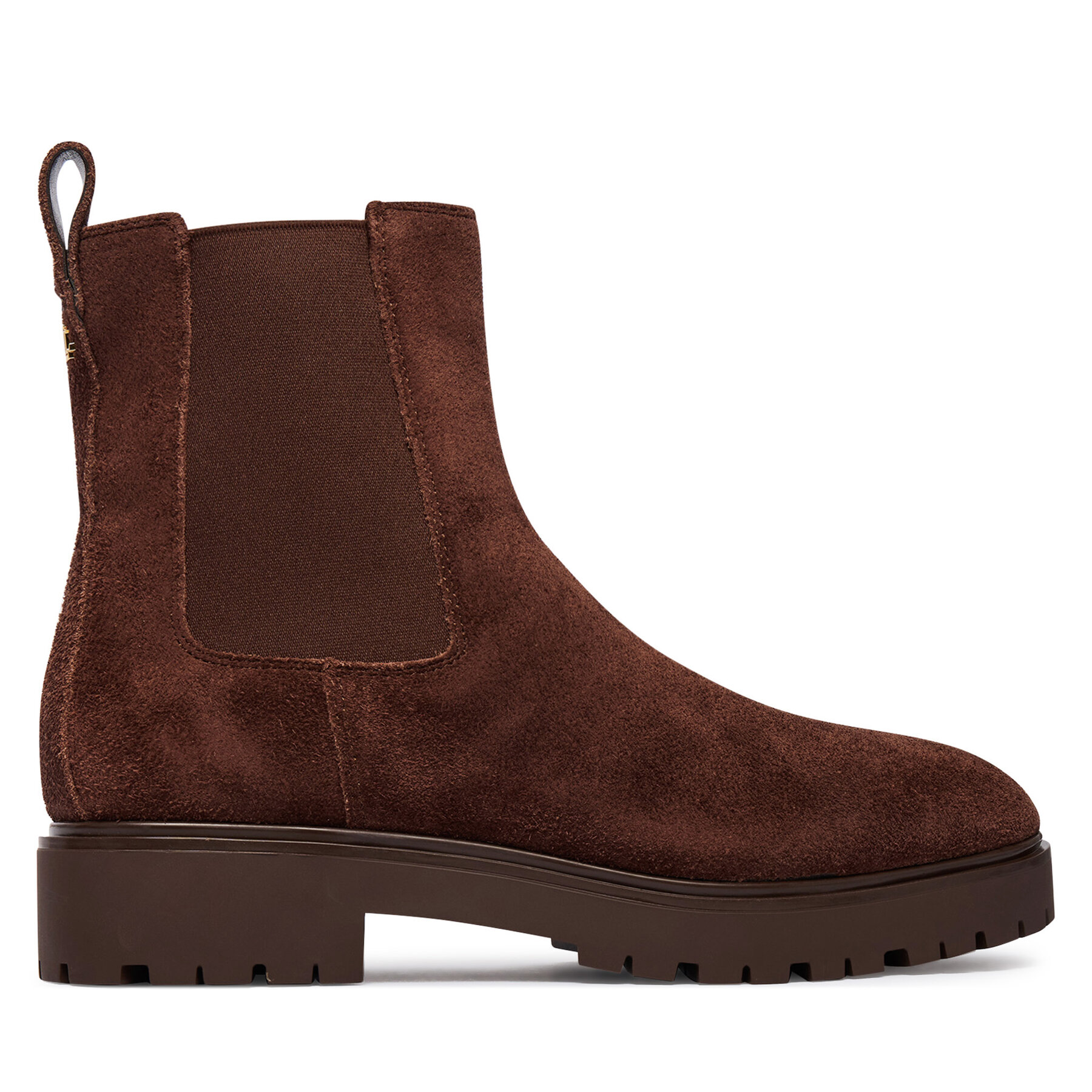 Gležnjarji Chelsea LAUREN RALPH LAUREN Allyson Suede Bootie 802974477004 Rjava