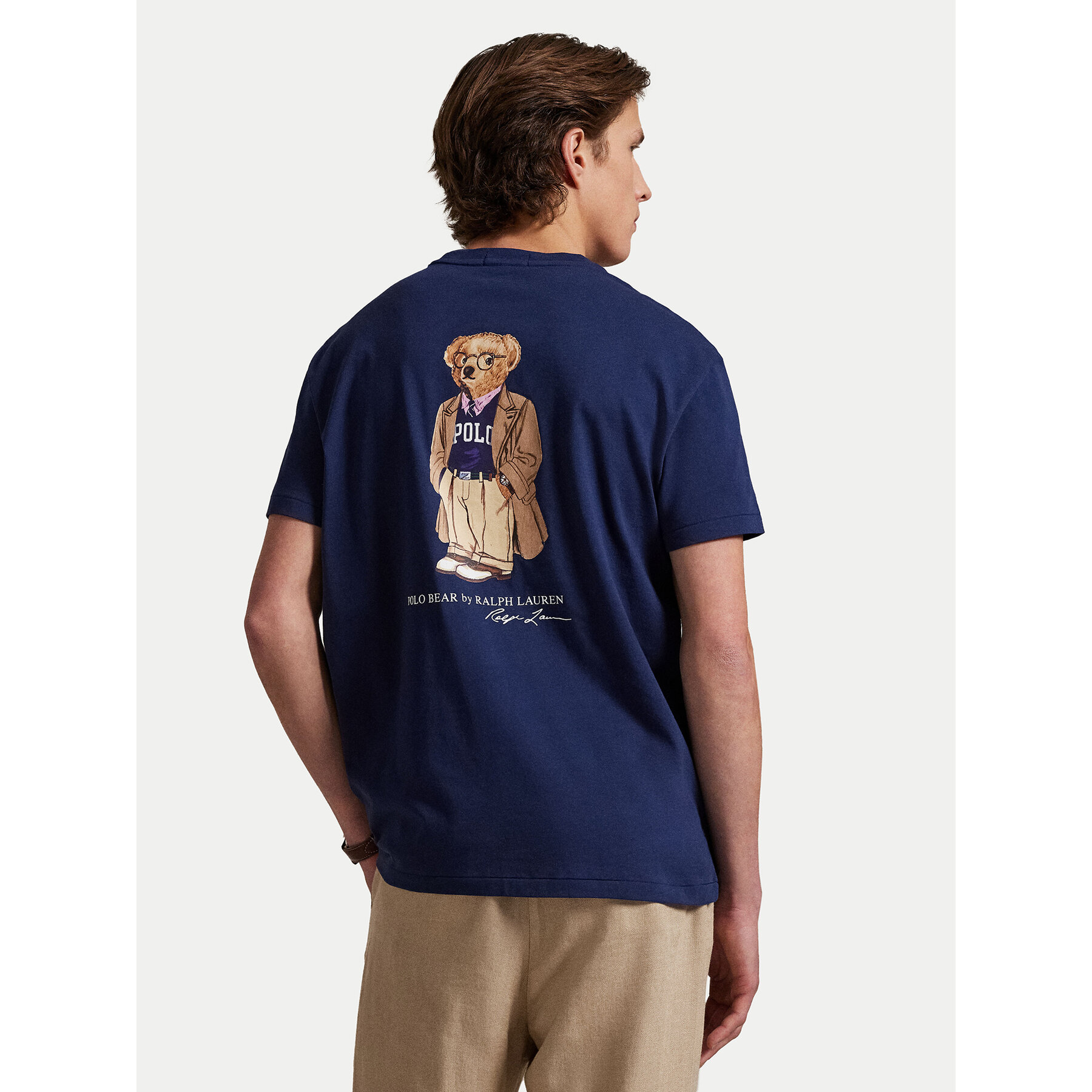 Polo Ralph Lauren T-shirt 710974585001 Blu scuro Custom Slim Fit