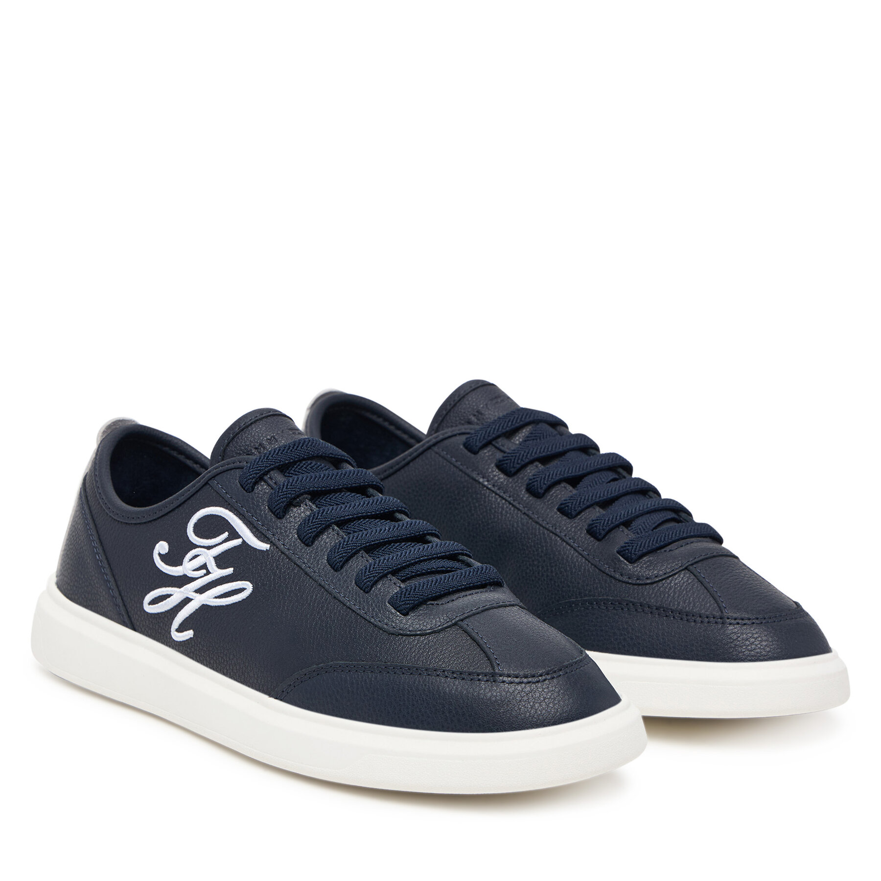 Superge Tommy Hilfiger Th Icon Court Script Premium FW0FW09604 Mornarsko modra