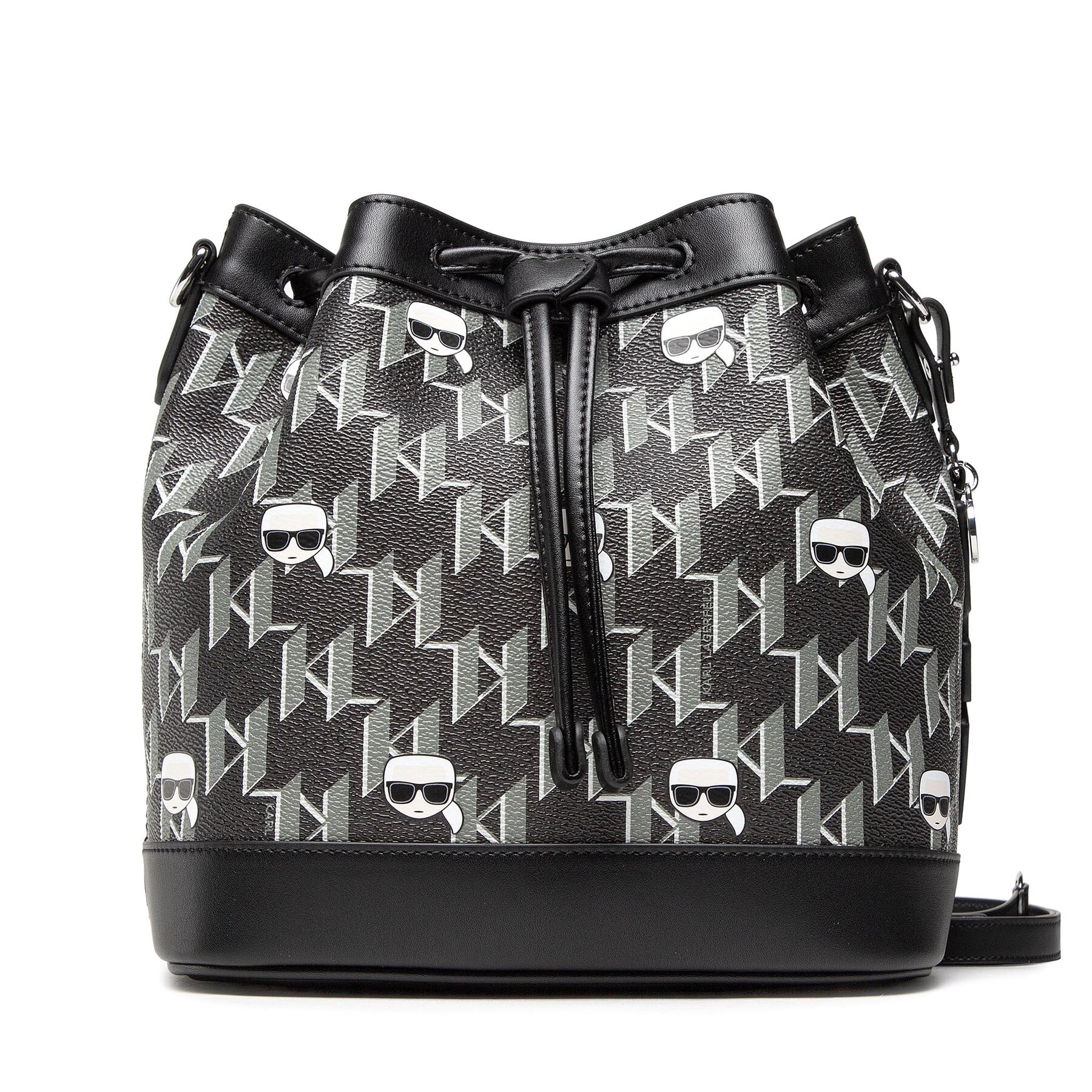 Geantă KARL LAGERFELD 225W3029 Black/Mult 225W3029 imagine super redus 2022