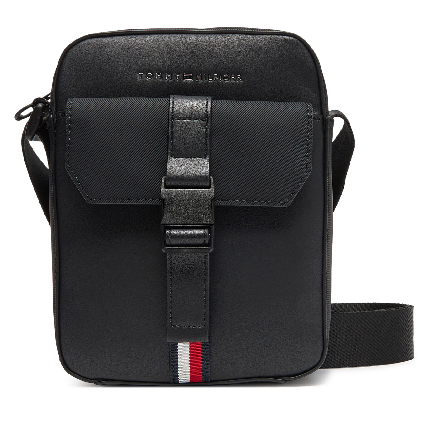 Saszetka Tommy Hilfiger Czarny Th Foundation Mini Reporter AM0AM13479