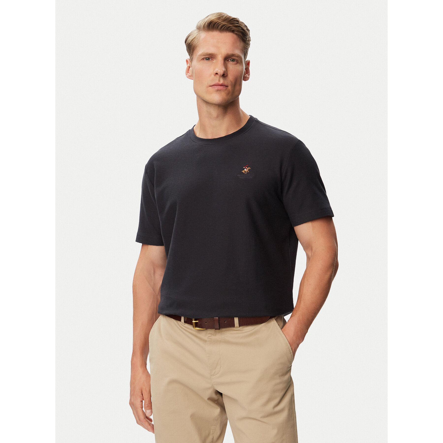 Beverly Hills Polo Club T-shirt P-SS26M-TS0002 Tamnoplava Regular Fit