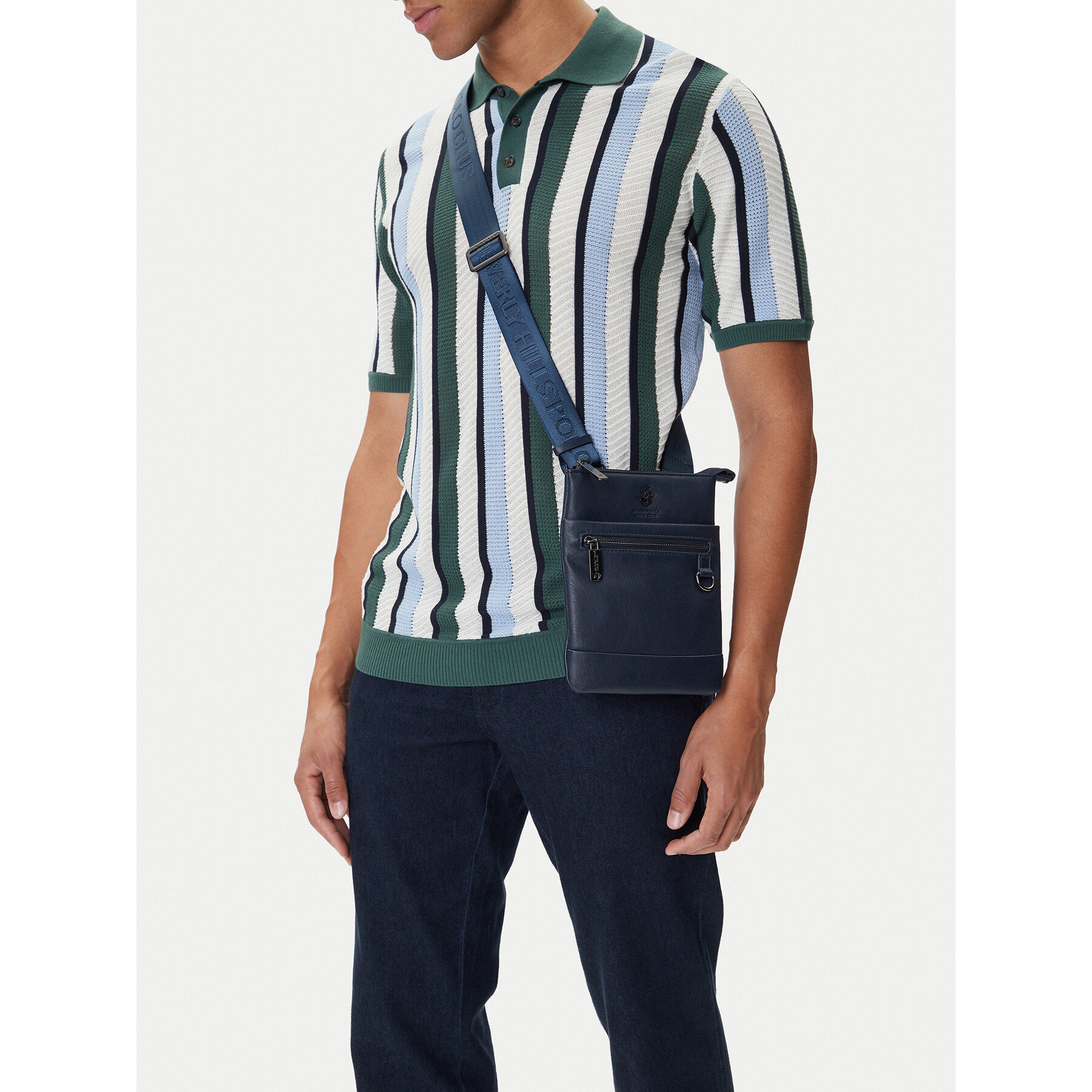 Geantă Beverly Hills Polo Club C-BHPC-L-003-08 Bleumarin