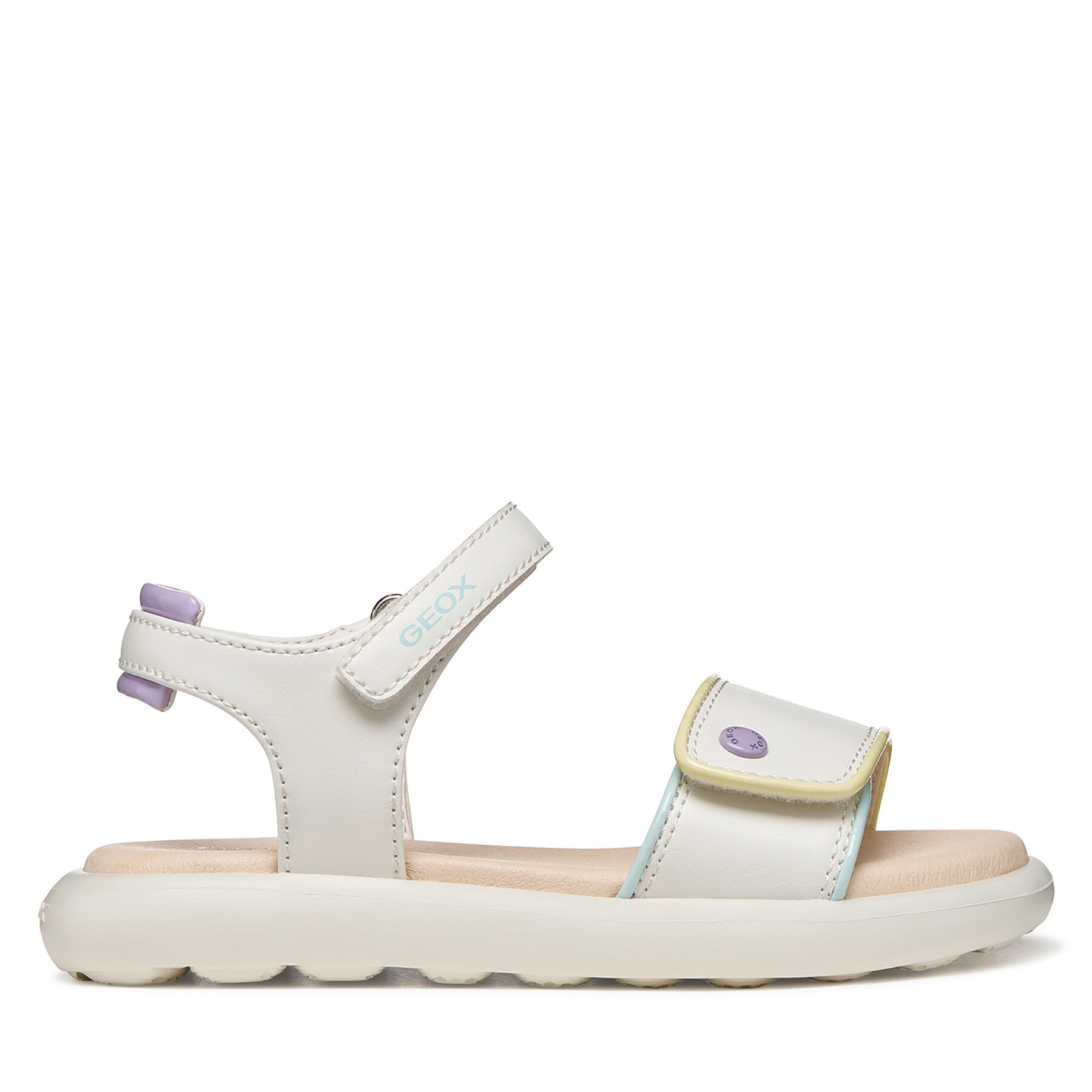 Sandále Geox J Sandal Puffypop Gi J65MSC 05402 C0653 D Biela