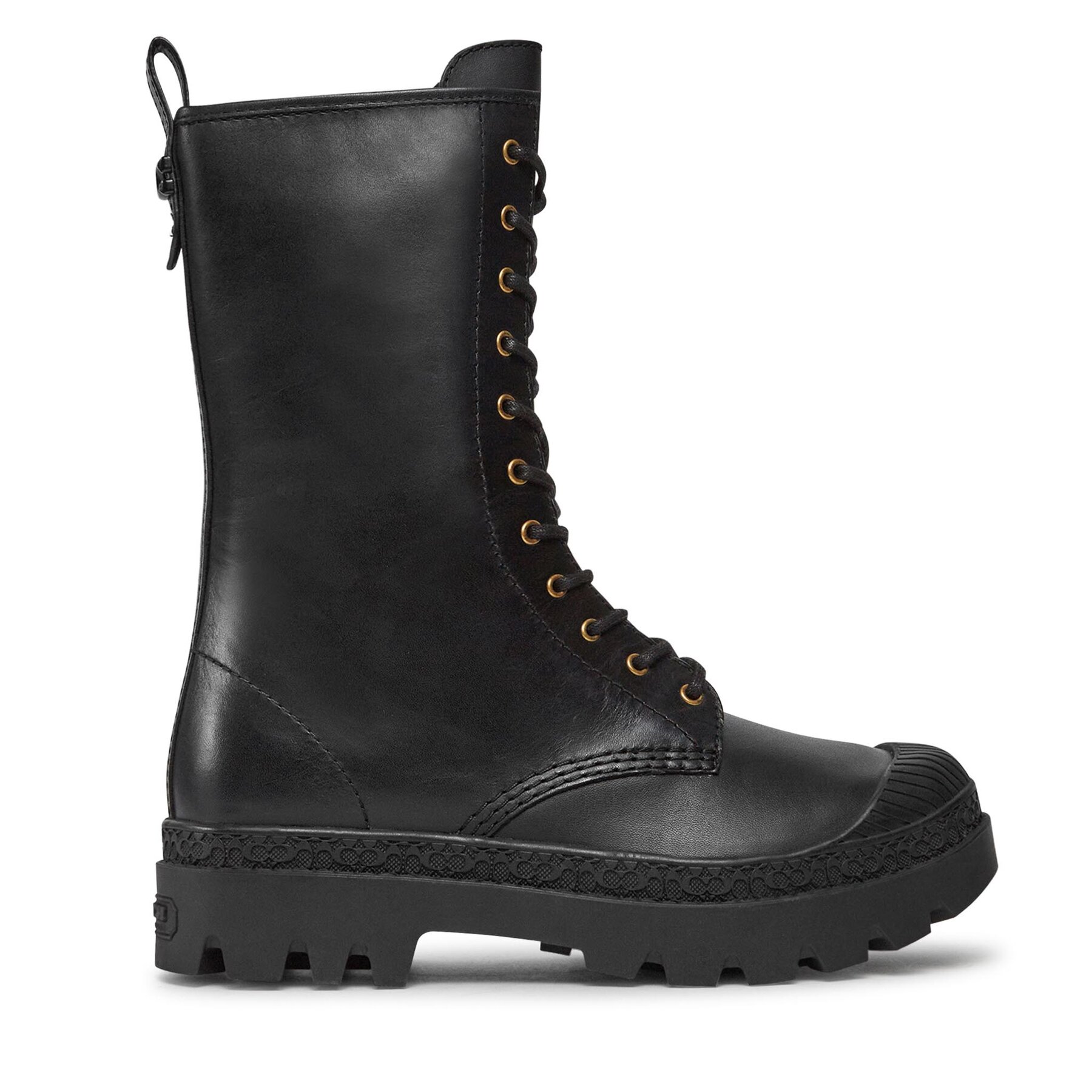 Coach Μποτάκια Coach Tasha Leather Boot CN100 Μαύρο