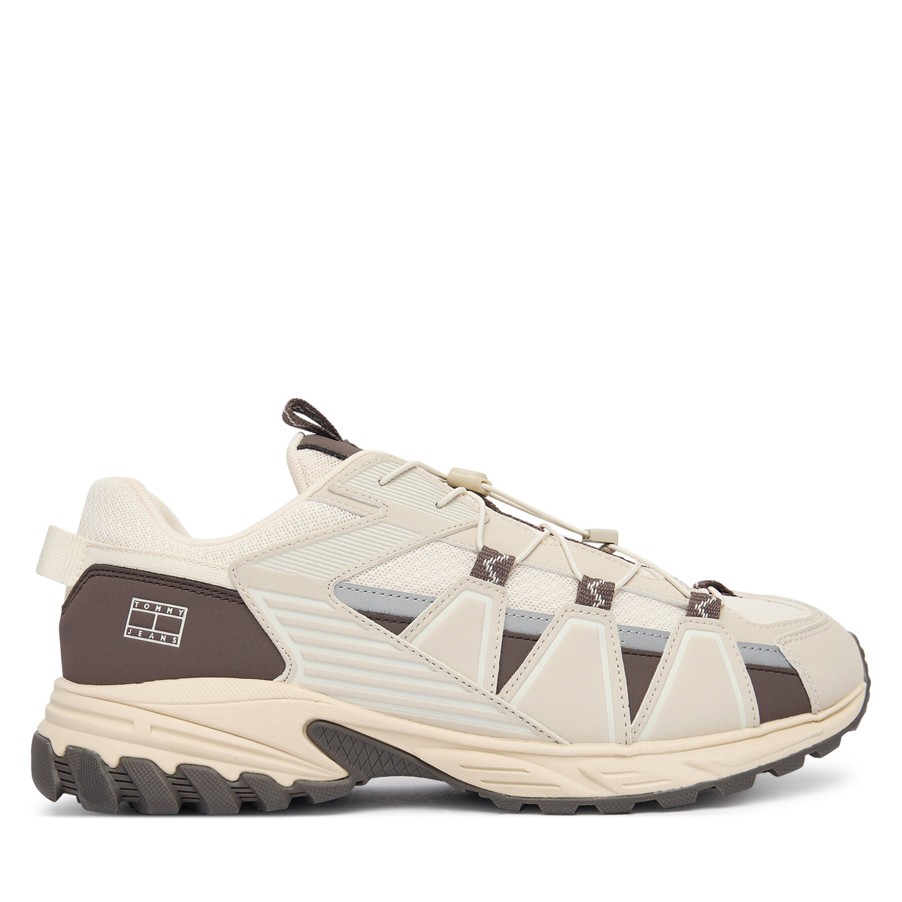 Sneakersy Tommy Jeans Tjm Outdoor Runner EM0EM01667 Écru