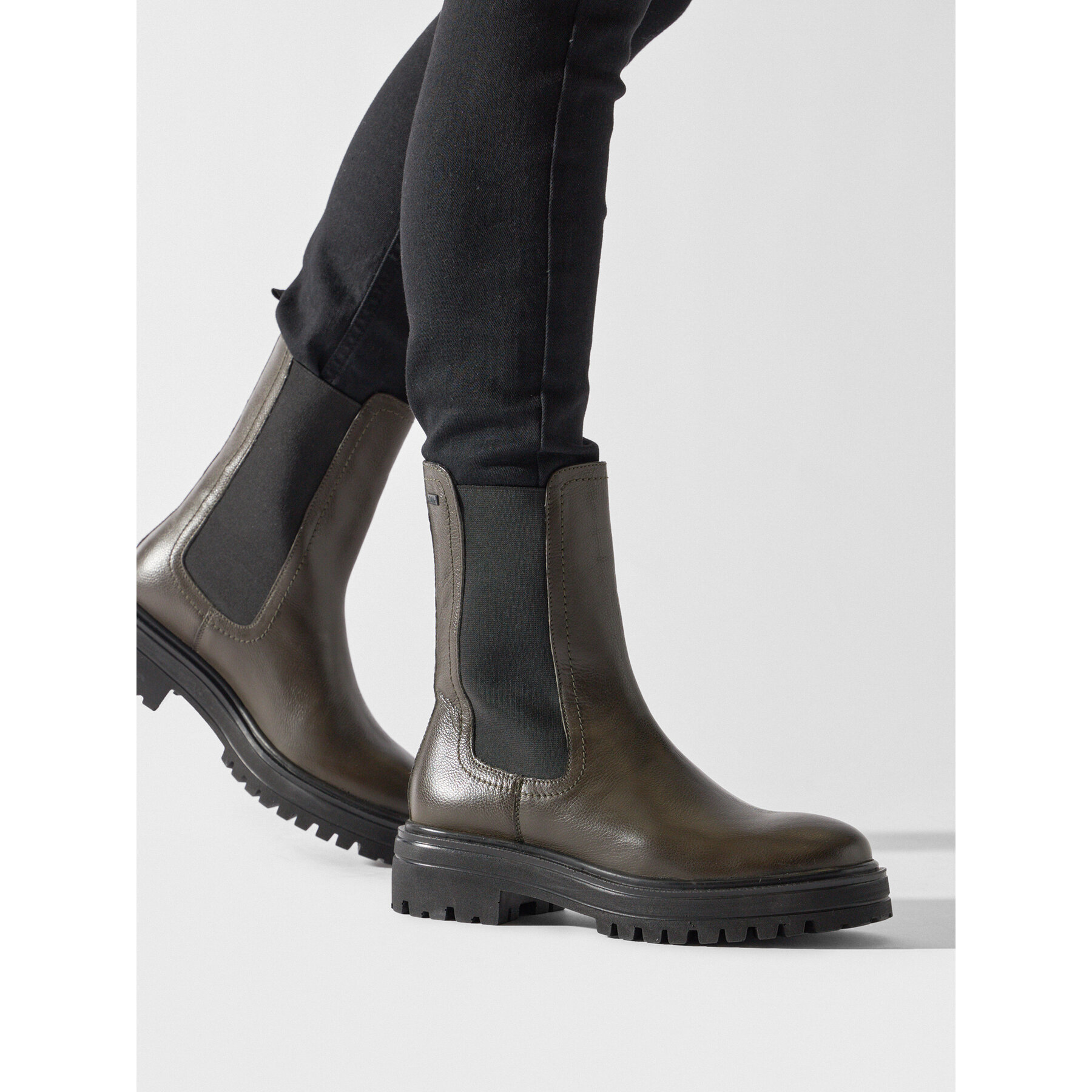 Členková obuv s elastickým prvkom s.Oliver 5-25418-41 Kaki