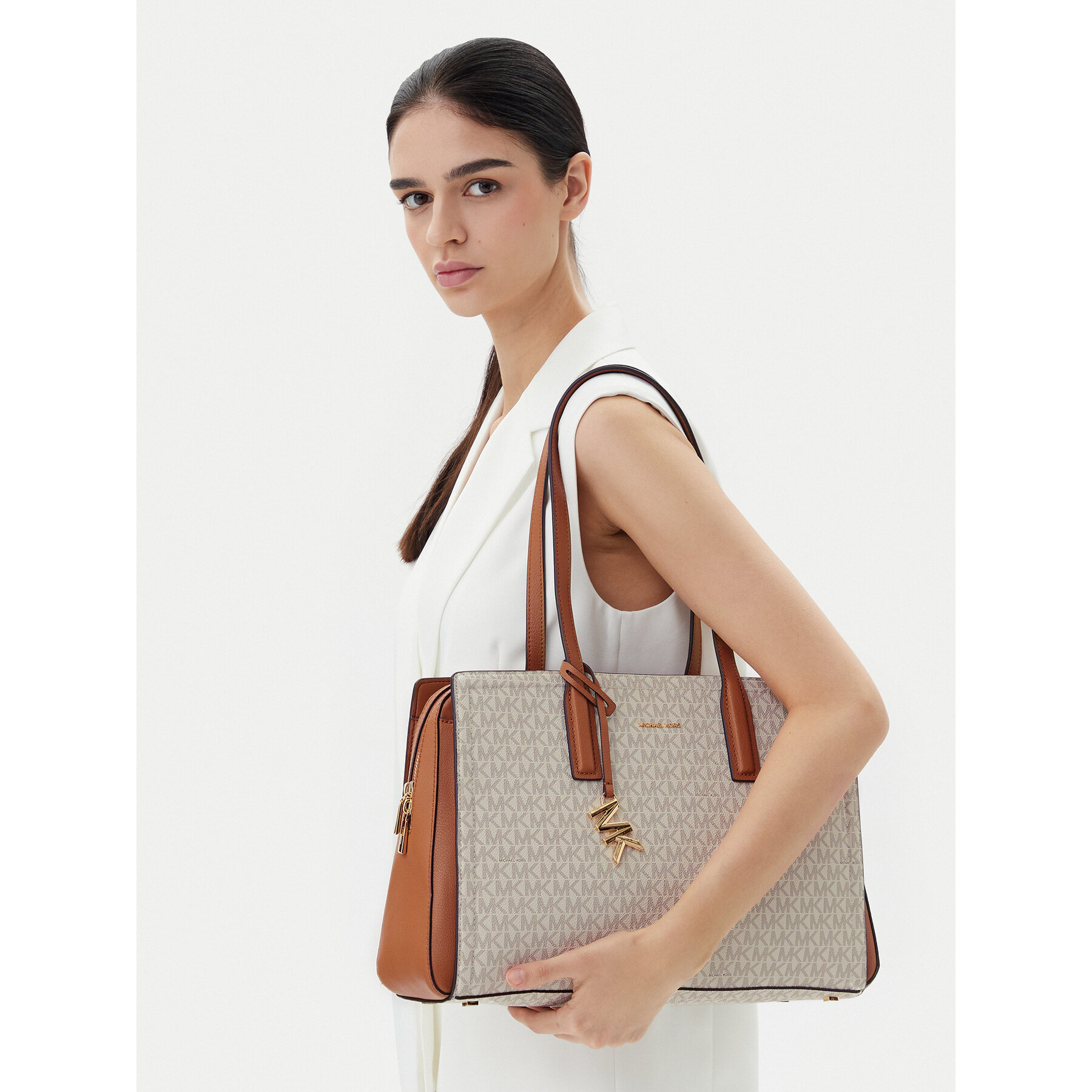 Torbica MICHAEL Michael Kors Laila 30S5G9IT2B Krem