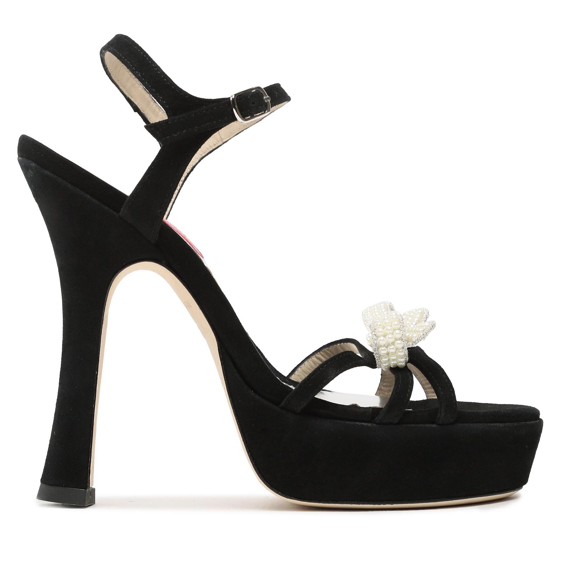 Sandalias Custommade Arlina Pearl Bow 999621047 Negro