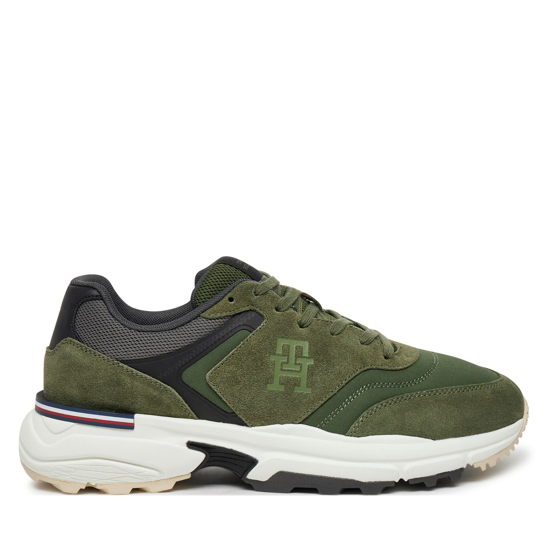 Sneakers Tommy Hilfiger M Runner X Ventile Mix FM0FM05062 Vert