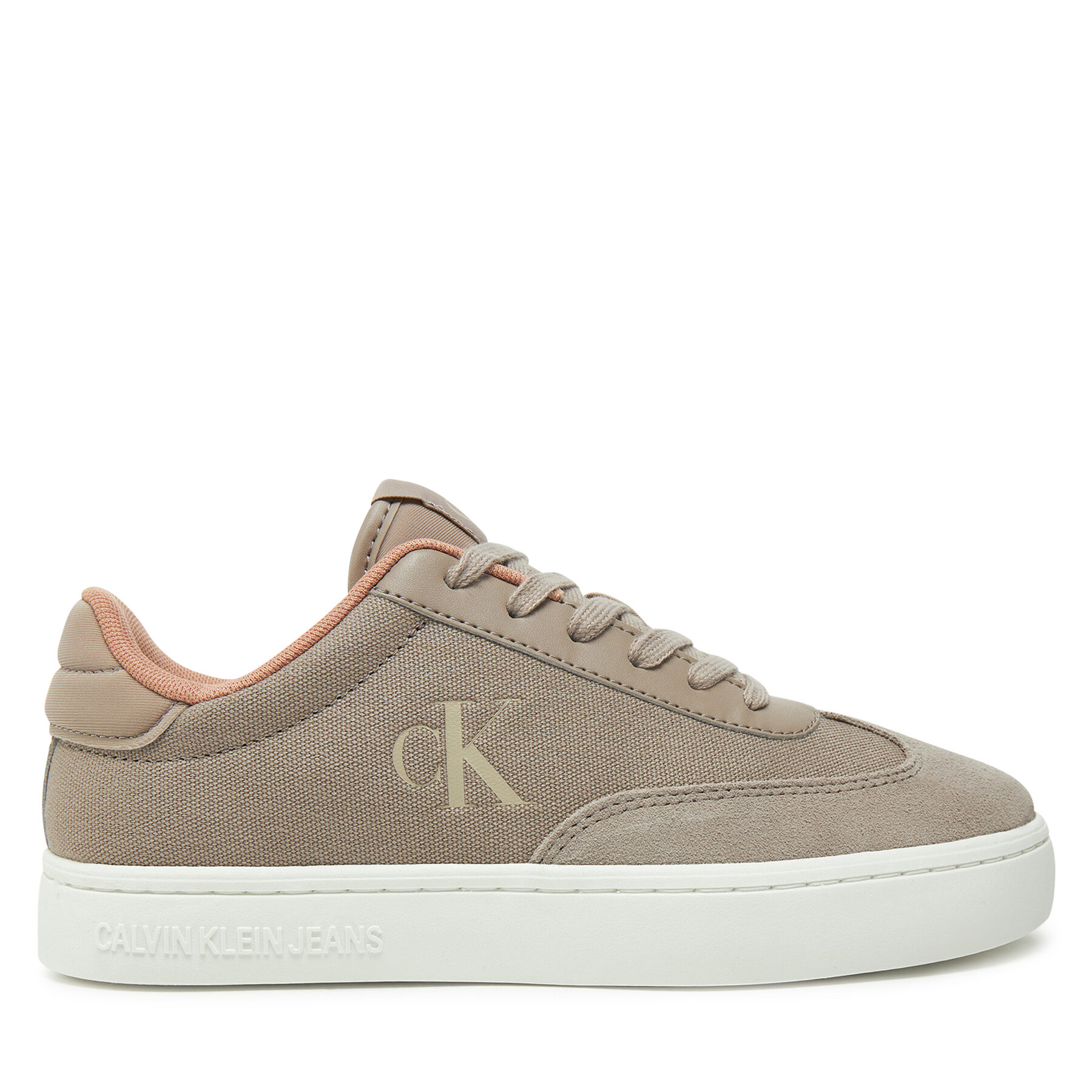 Αθλητικά Calvin Klein Jeans Classic Cupsole Low Mix Mg Wn YW0YW01636 Μπεζ