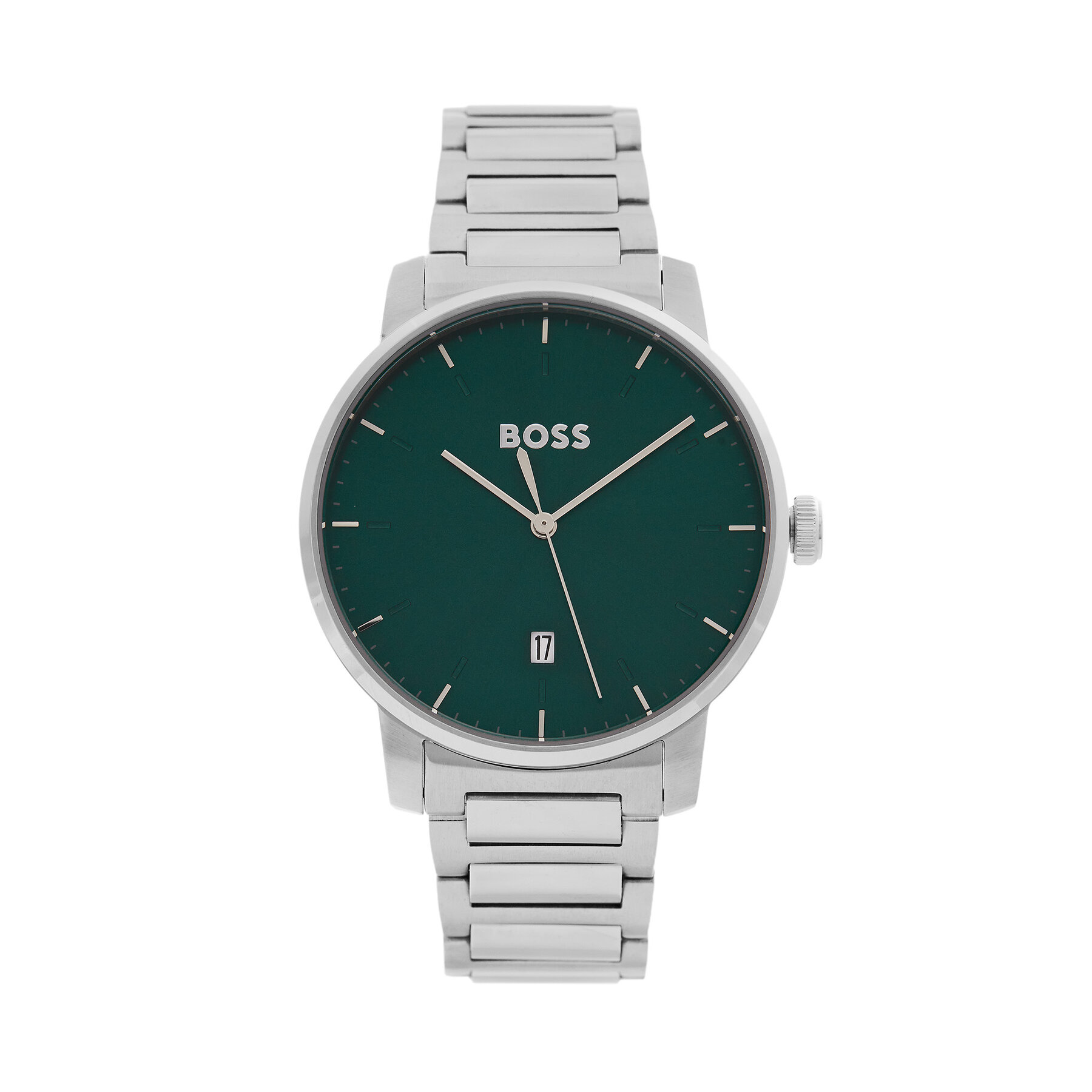 Ročna ura BOSS Dean 1514134 Srebrna
