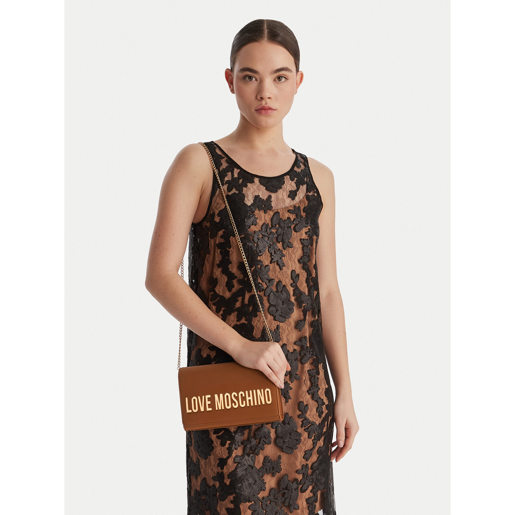 Ročna torba LOVE MOSCHINO JC4103PP1OKD0200 Rjava