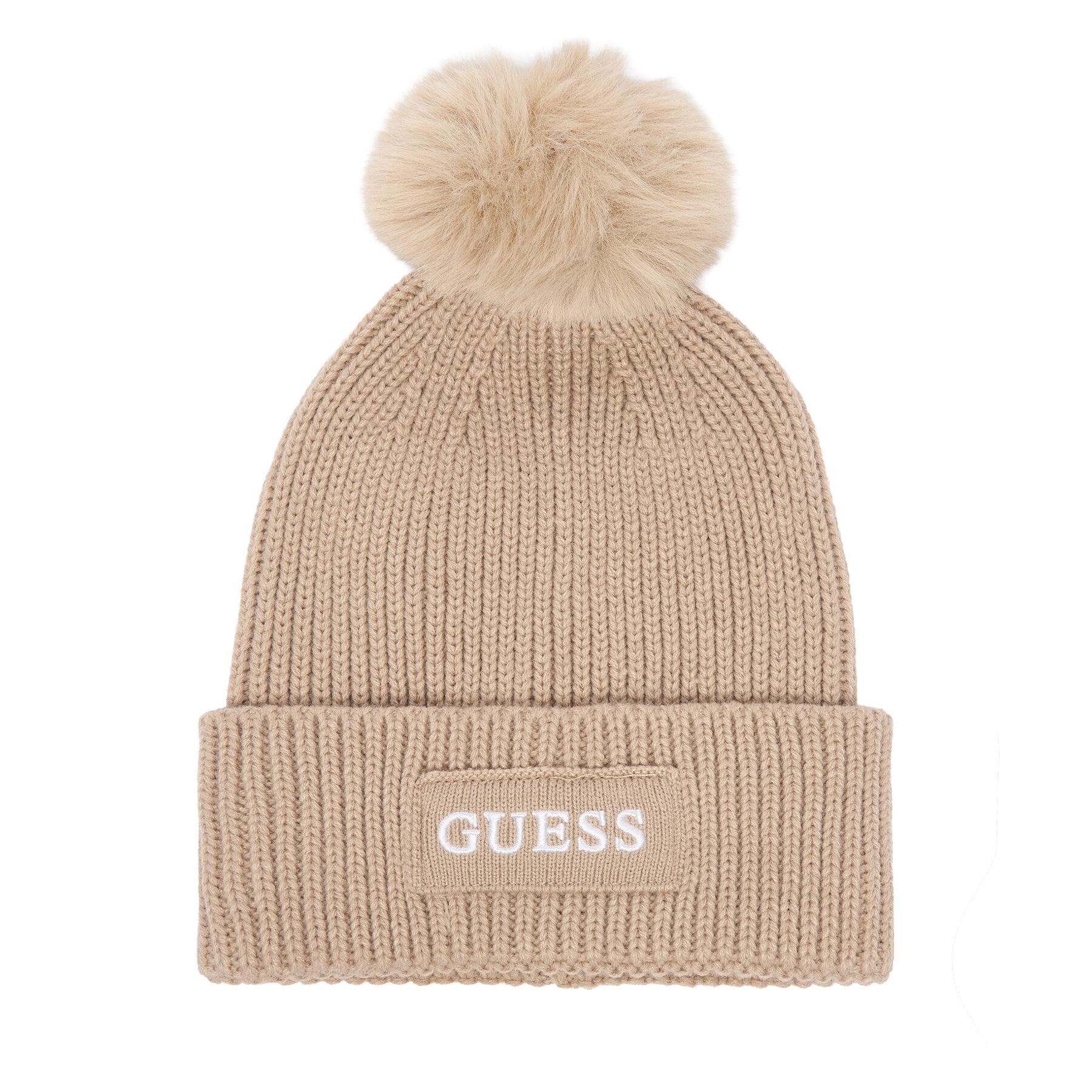 Шапка Guess AW5650 WOL01 Бежов