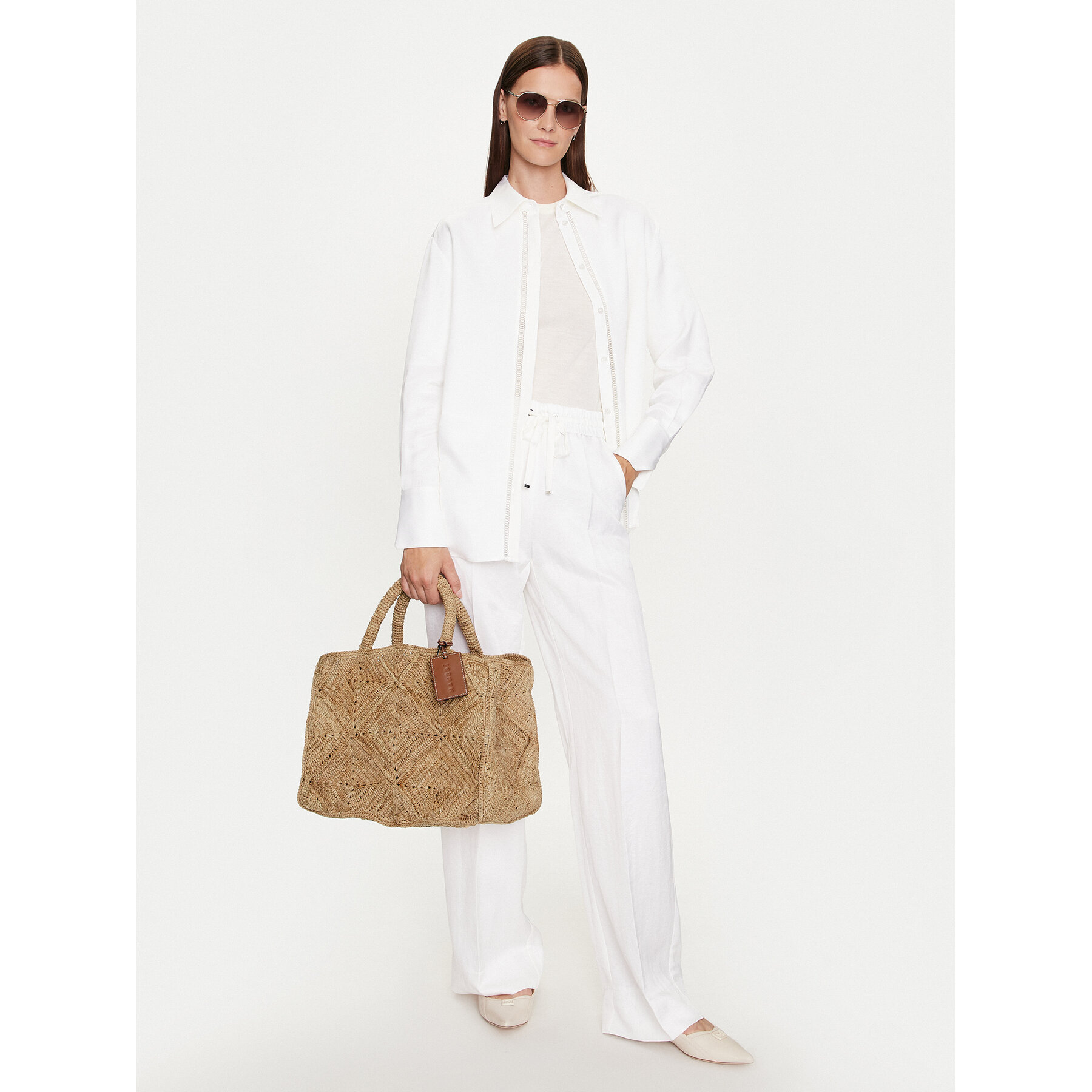 Borsetta Manebi Sunset Bag Large V 2.2 AC Beige