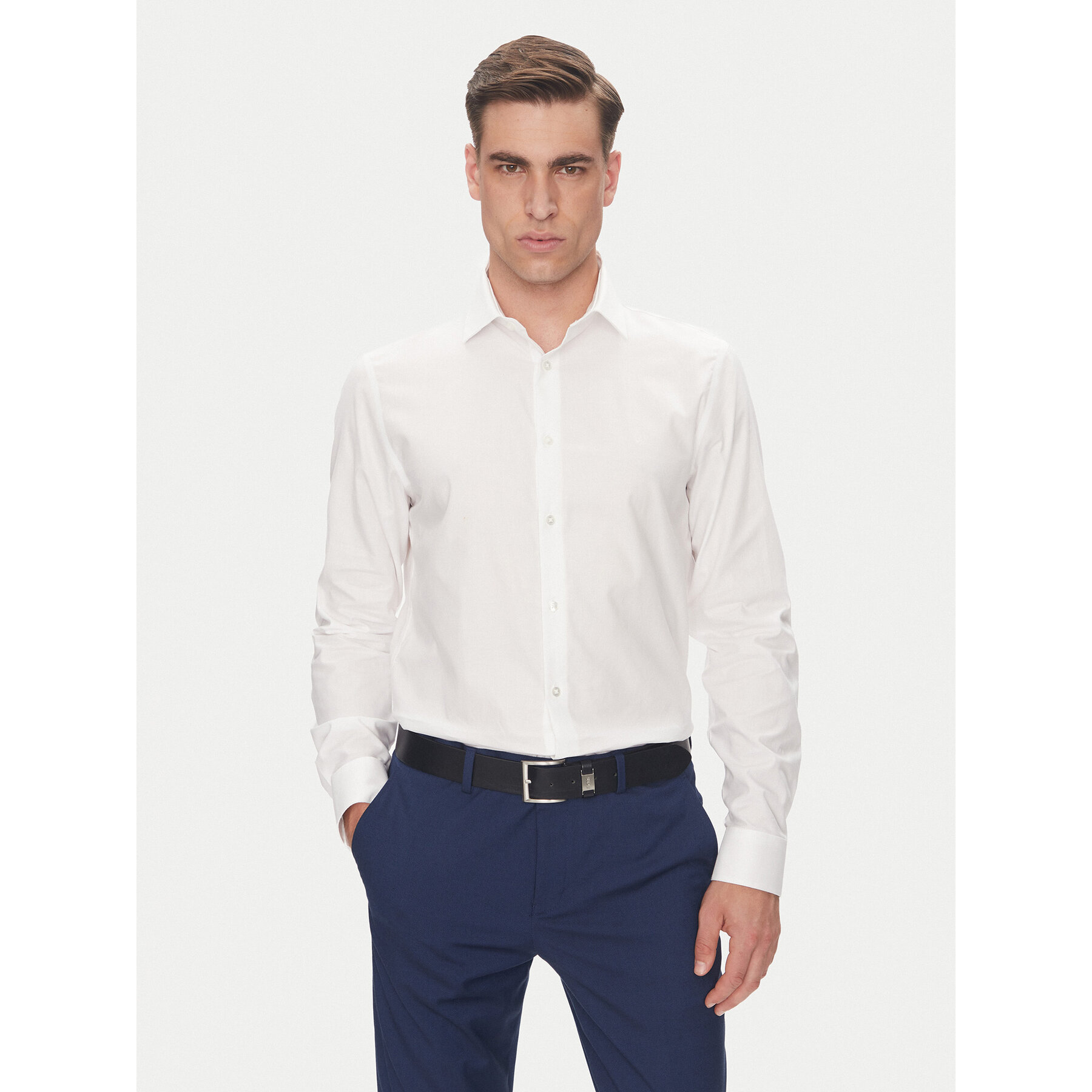 Calvin Klein Hemd LV019EU021 Weiß Regular Fit
