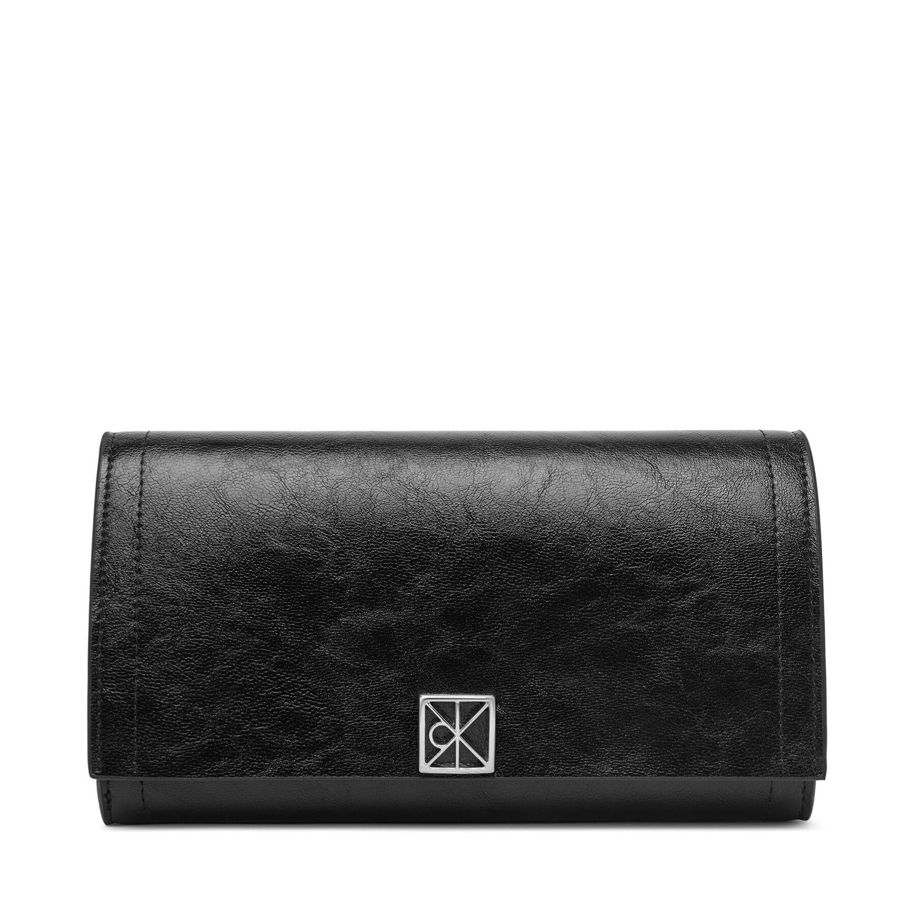 Peňaženka Calvin Klein Emblem Hw Long Bifold LV04F1316G Čierna
