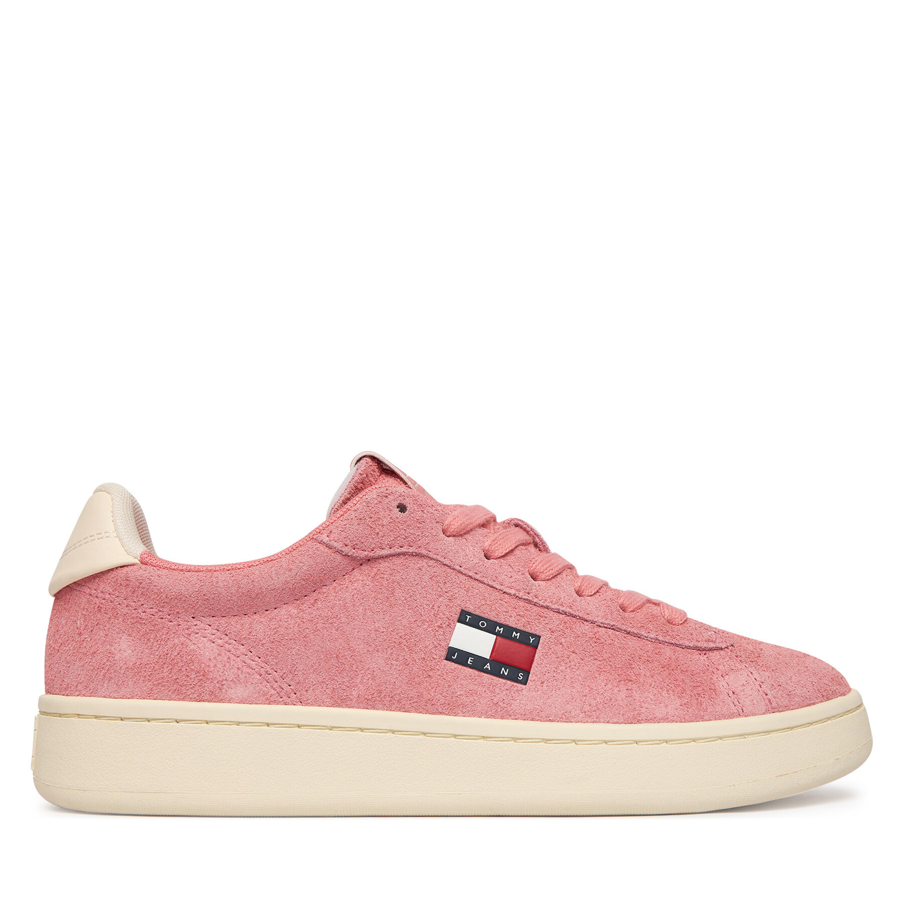 Sneakersy Tommy Jeans Logo Suede Archive EN02985 Ružová
