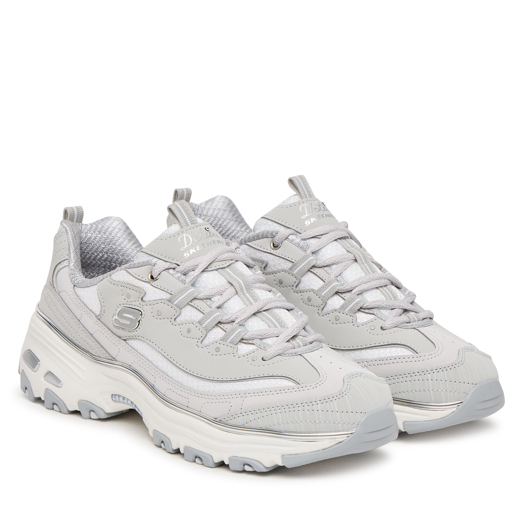 Sneakersy Skechers D'Lites - Chrome Wave 150873/GRY Šedá