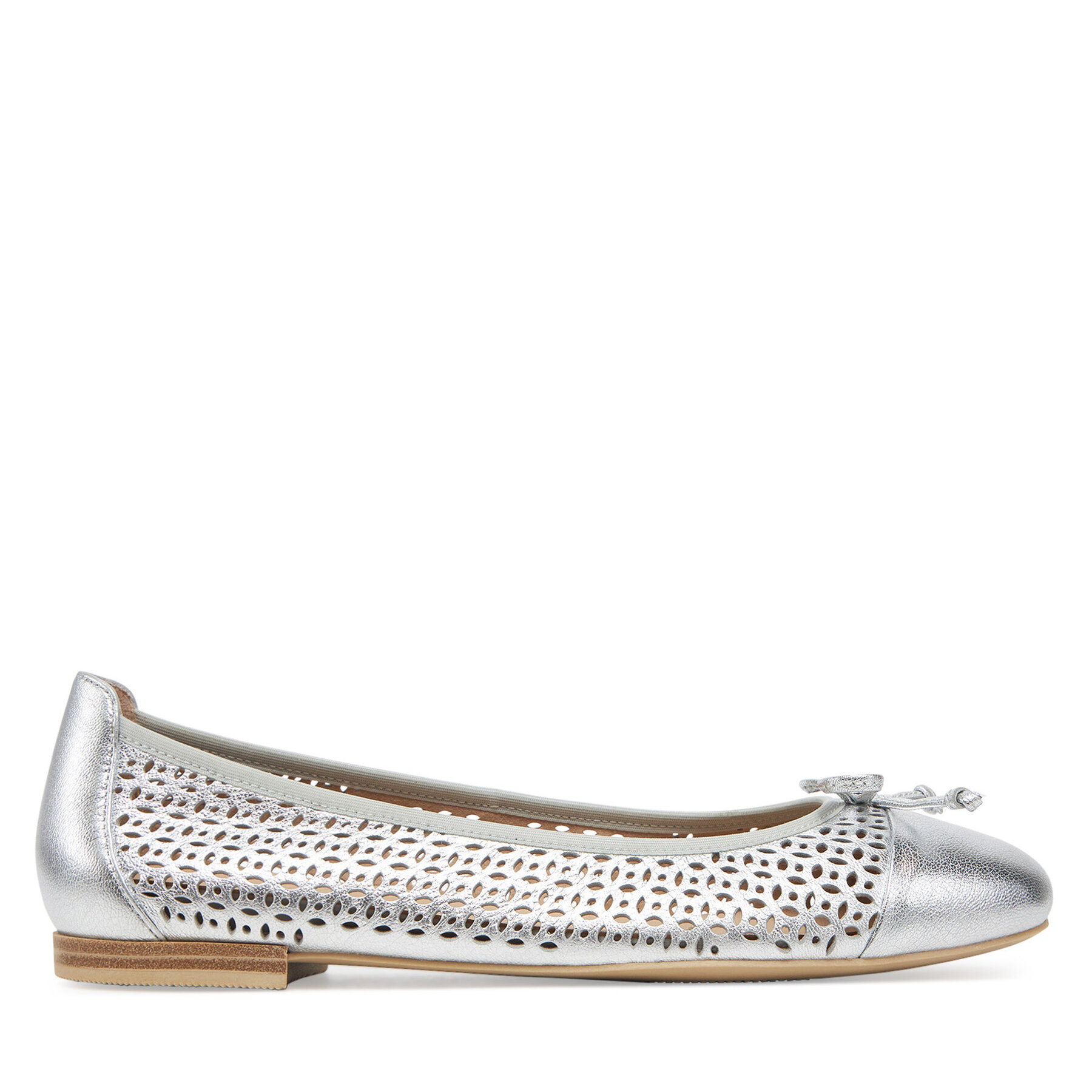 Damskie Baleriny Caprice, Rozmiar 39 Srebrny 9-22185-42