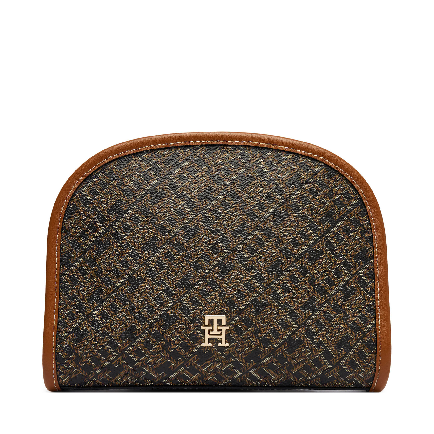 Geantă pentru cosmetice Tommy Hilfiger Th Icon Washbag Mono Print AW0AW18927 Negru