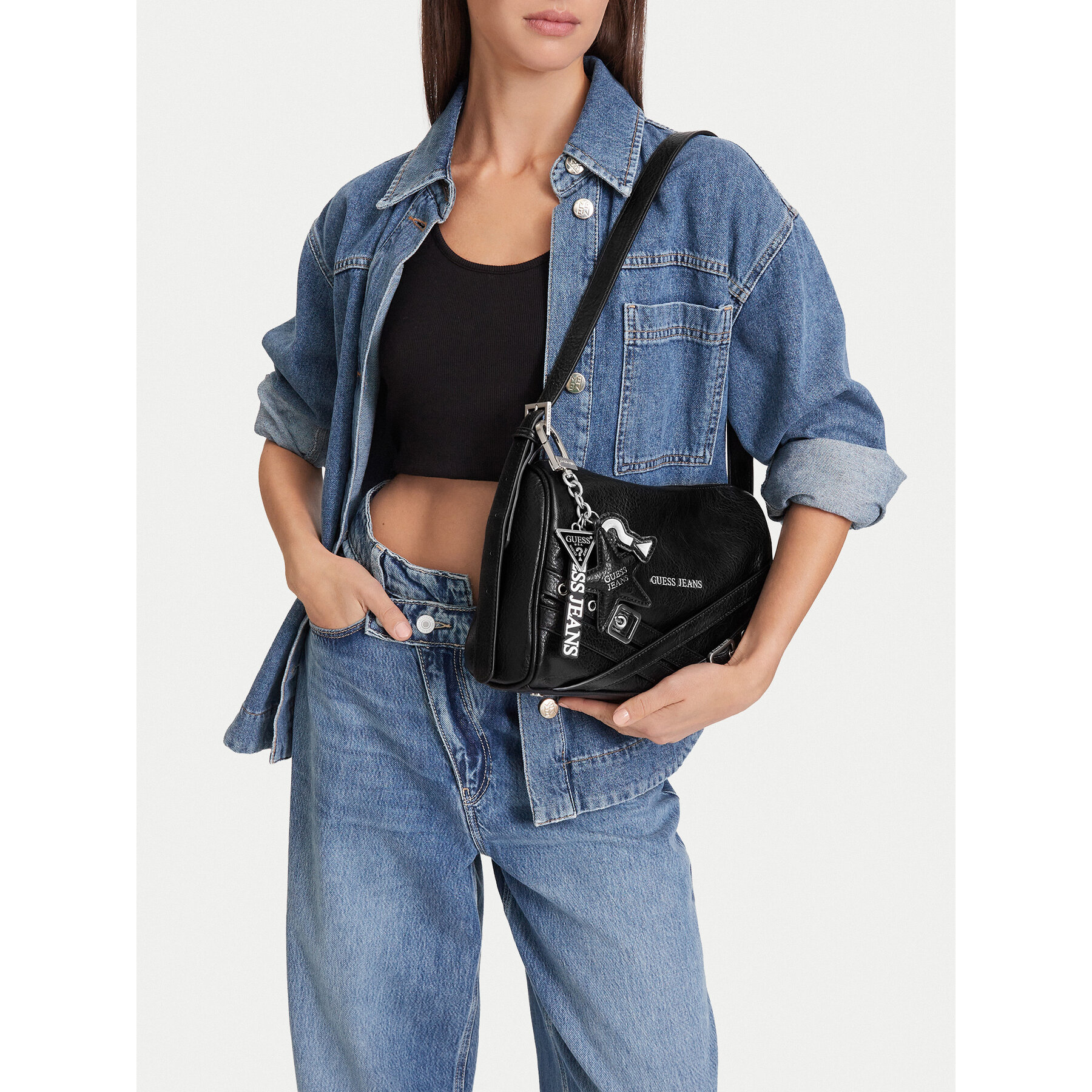 Τσάντα Guess Jeans CEO-GUESS-S-008-10 Μαύρο
