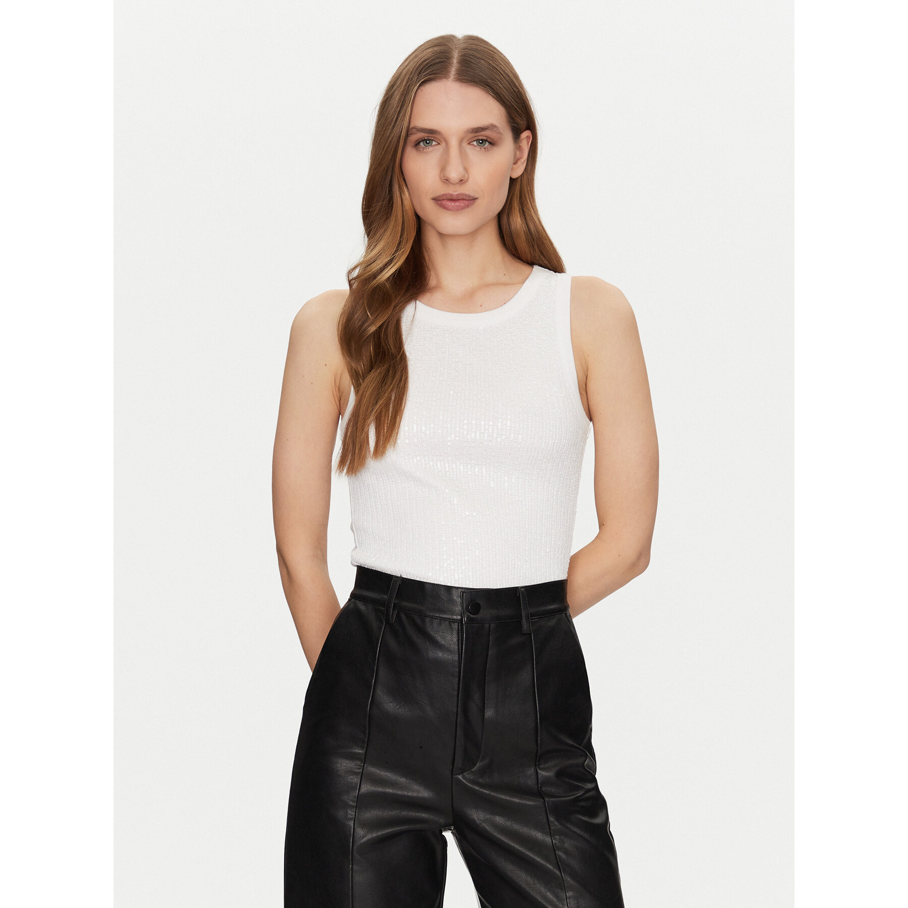 Guess Top W5GP06 KCS10 Bianco Regular Fit