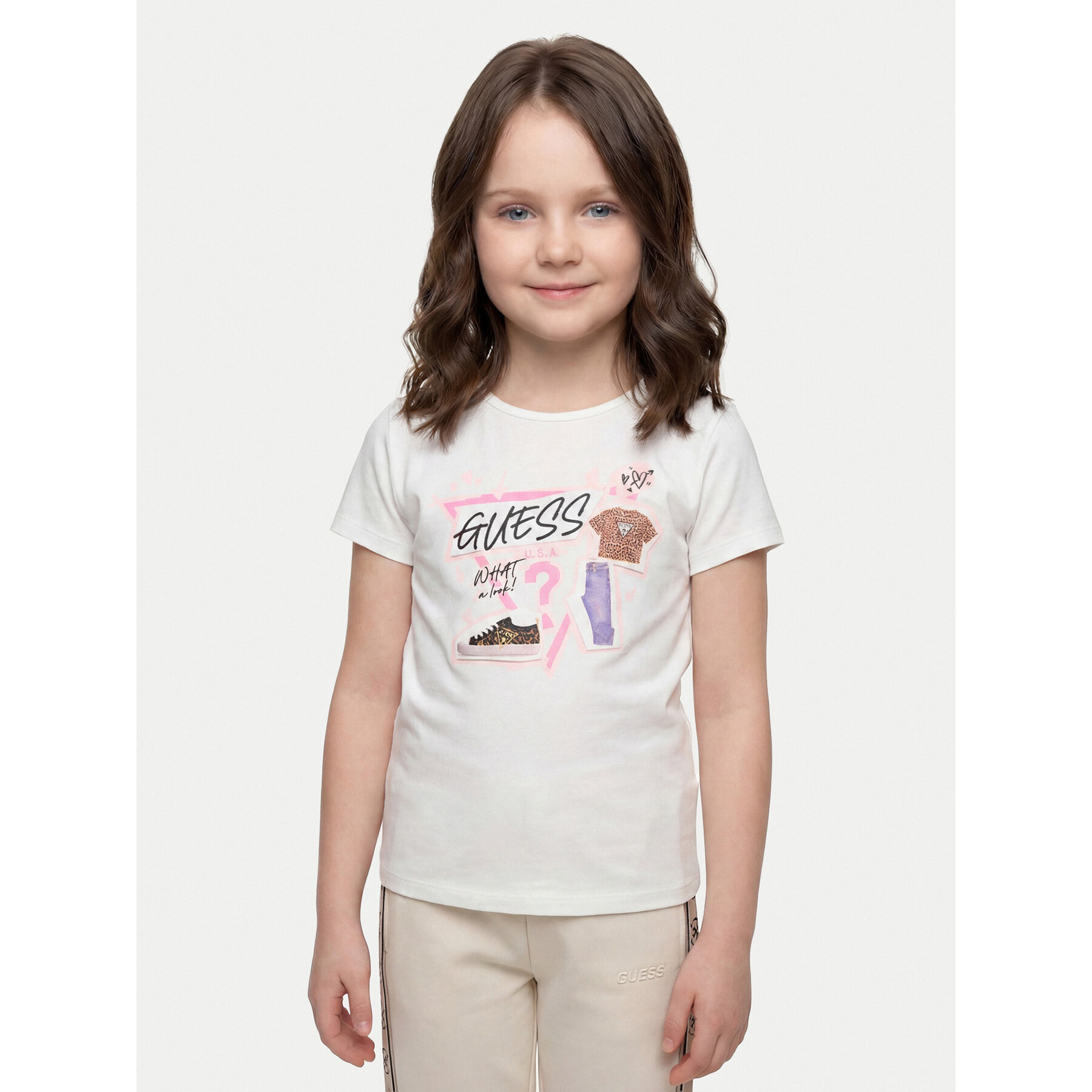 Guess T-shirt J6YI02 K3667 Bijela Regular Fit