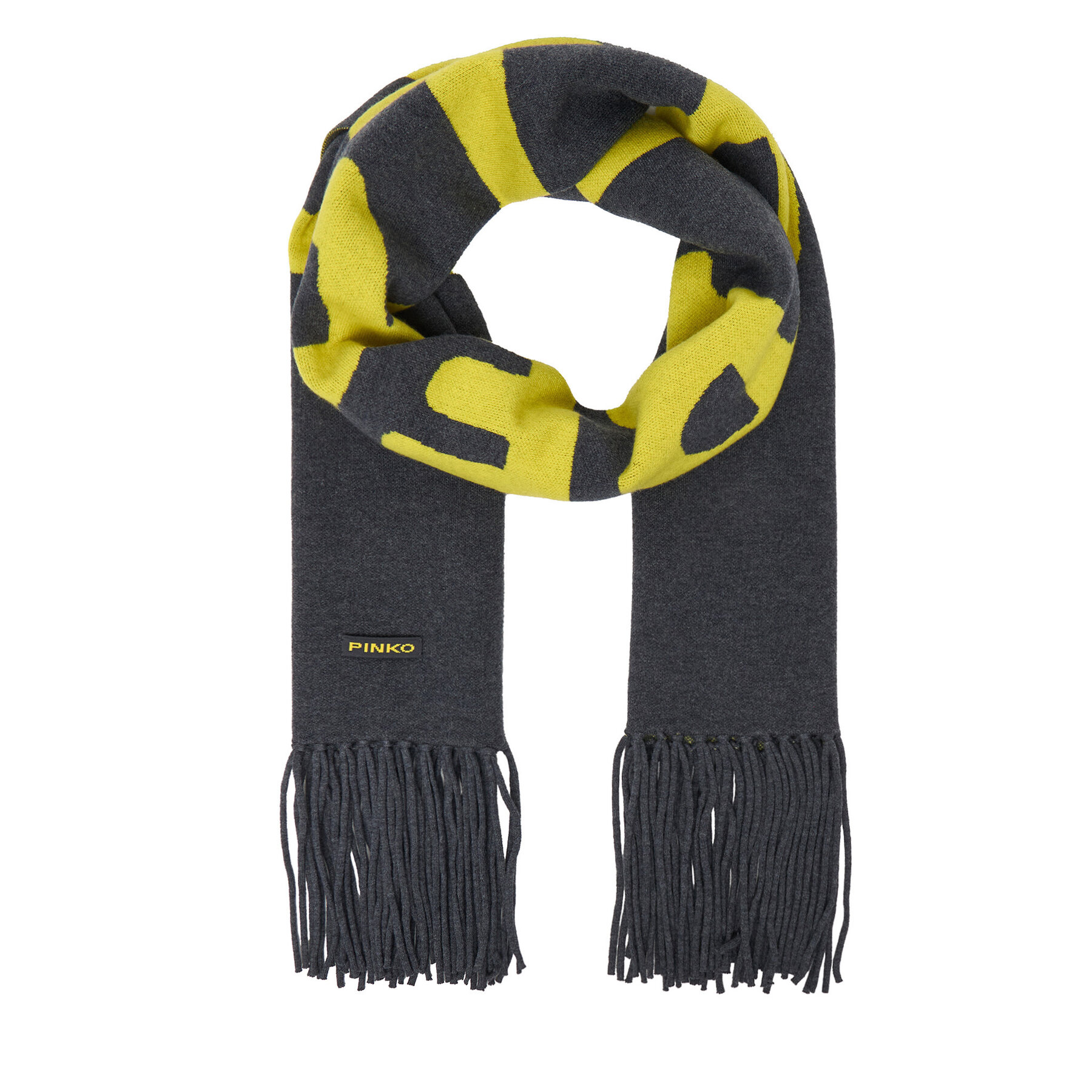 Κασκόλ PINKO Ojos Azules Sciarpa AI 24-25 BLK01 104313 A26I Γκρι