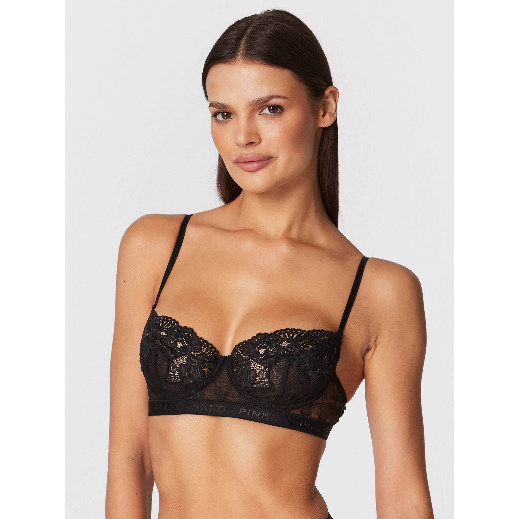 Pinko Σουτιέν με μπανέλα Regan AI 22-23 BLK01 1G18DA Y7ES Μαύρο