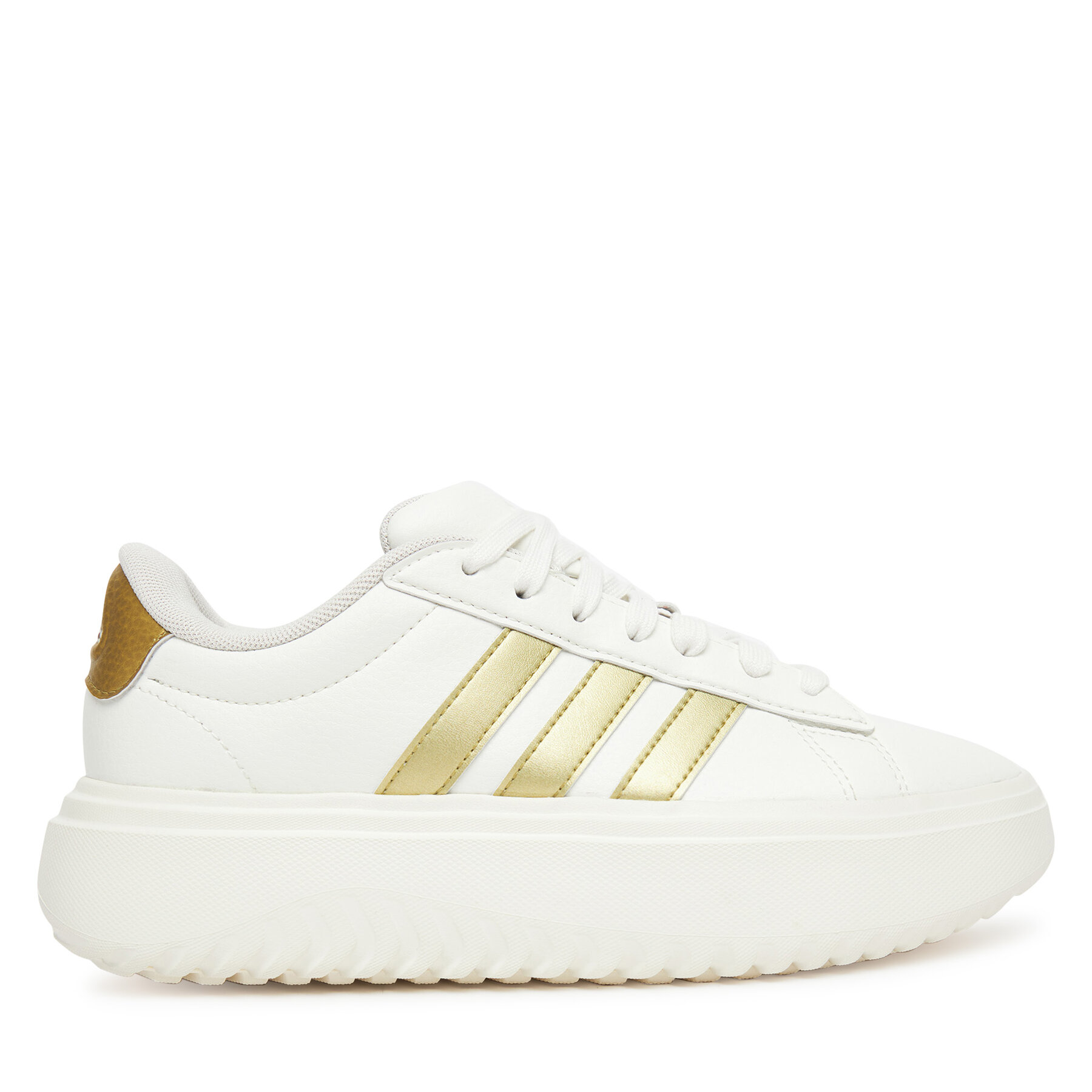 Damskie Sneakersy adidas, Rozmiar 41 1/3 Biały Grand Court Platform JR0699