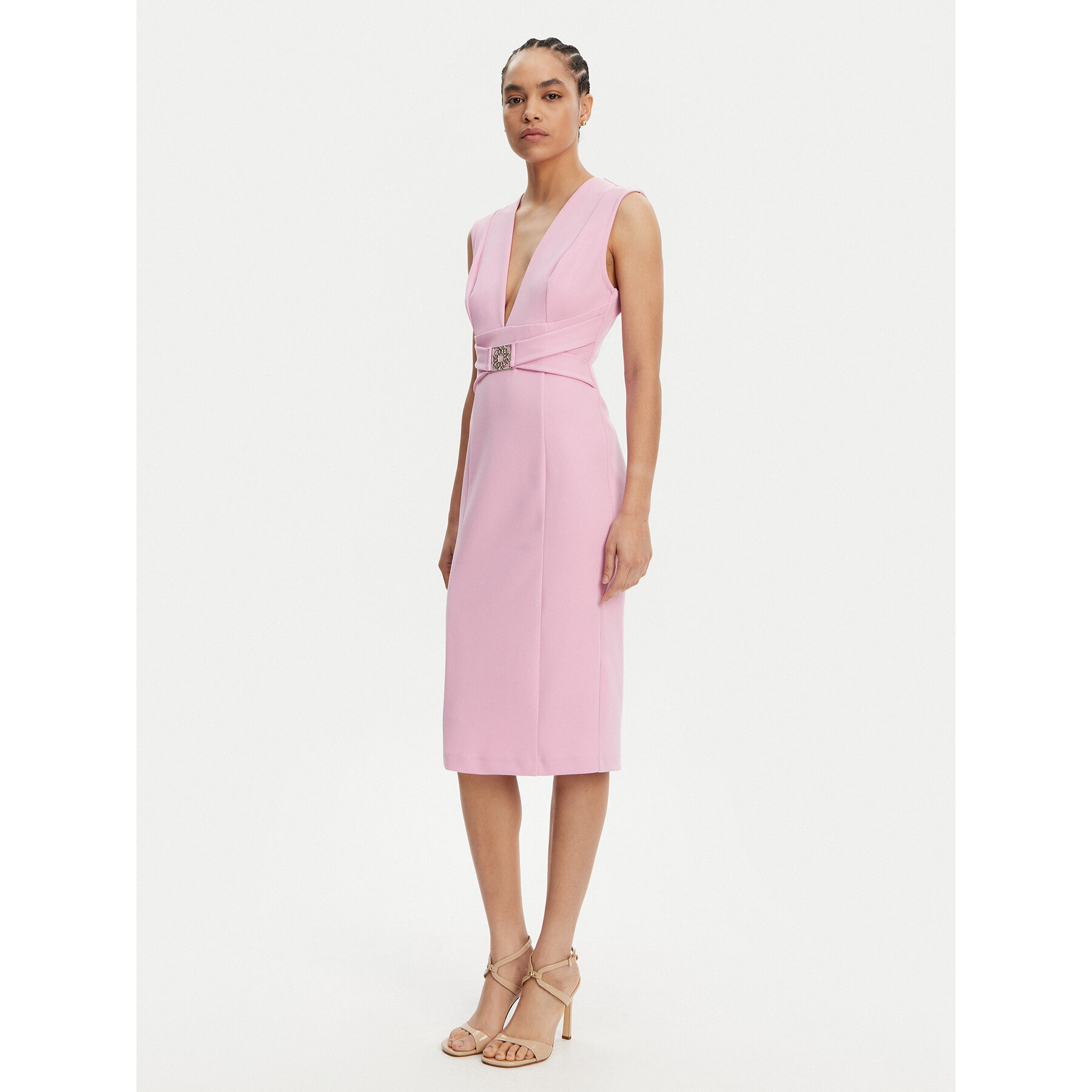 Rinascimento Coctailkleid CFC0123769003 Rosa Regular Fit