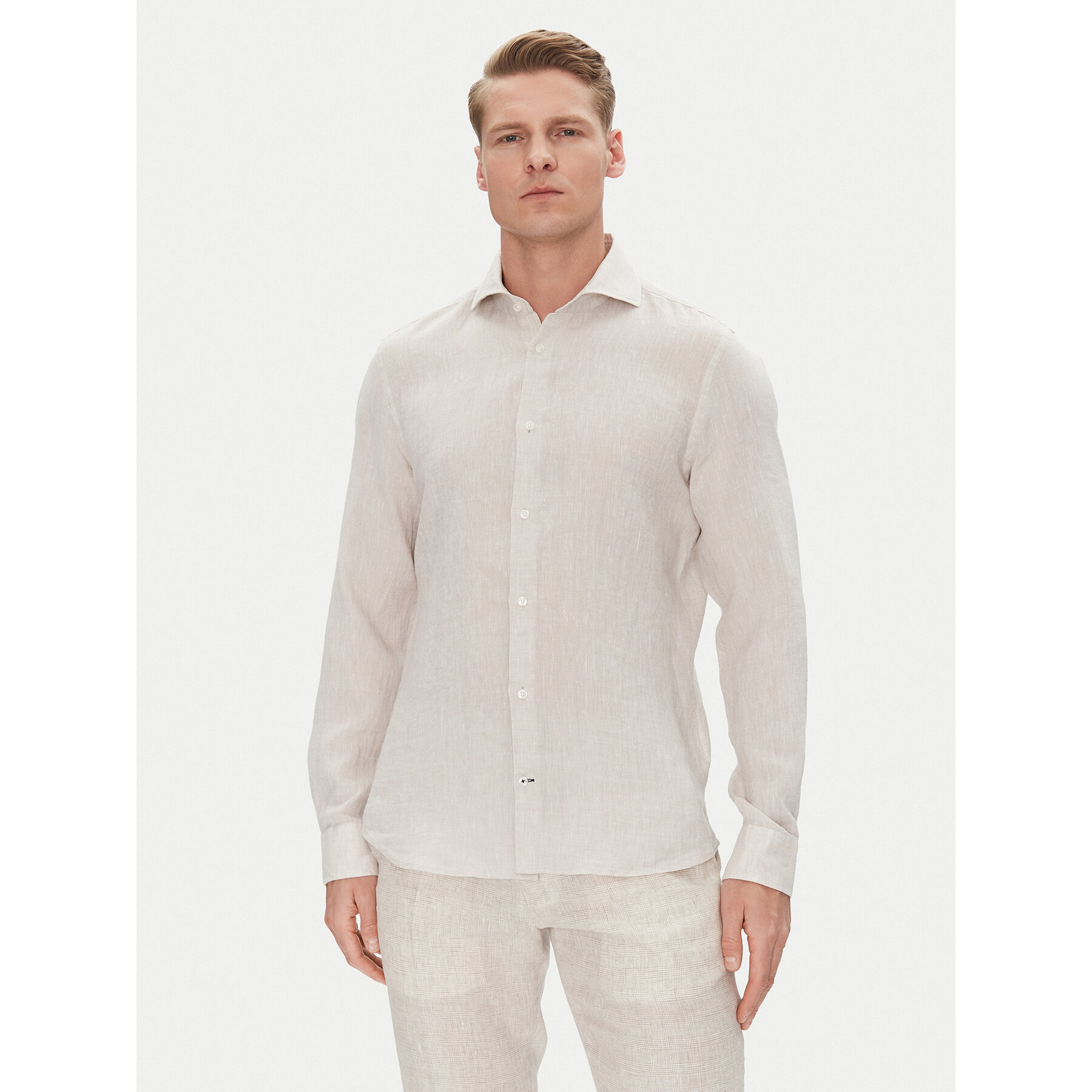JOOP! Hemd 17 JSH-146Pai-W 30046075 Écru Slim Fit