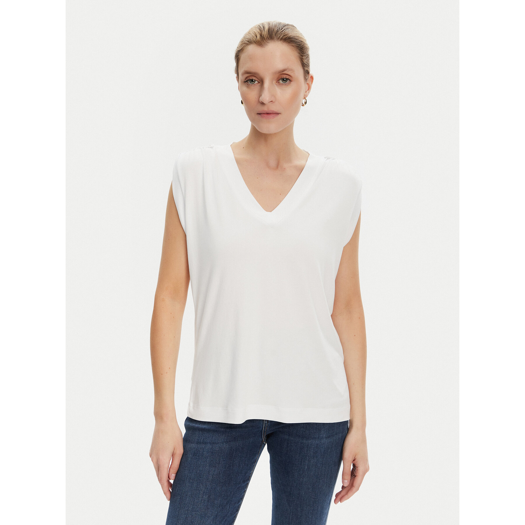 Guess Bluse W5YP52 KCYW2 Weiß Regular Fit